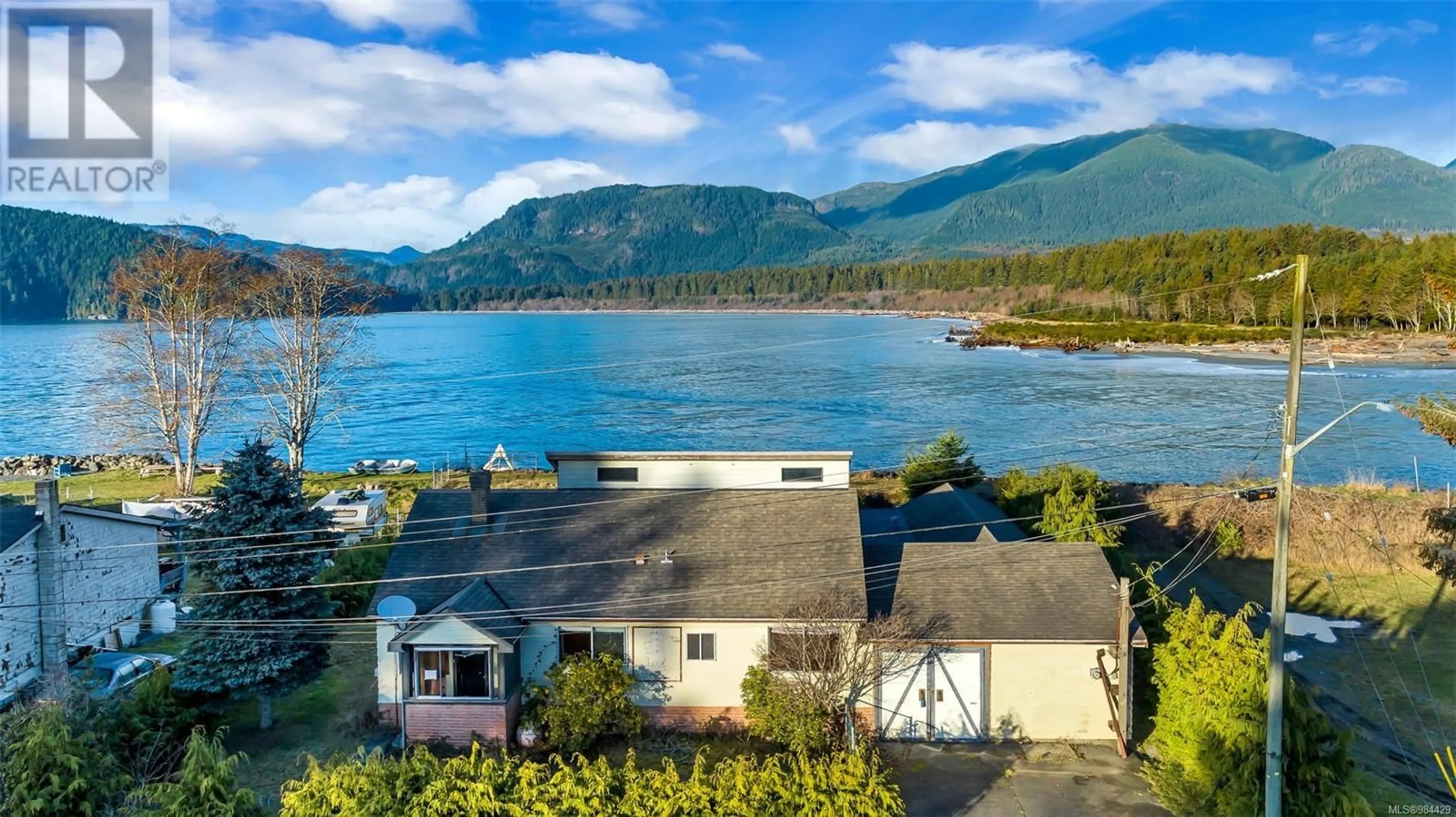 A pic from outside/outdoor area/front of a property/back of a property/a pic from drone, water/lake/river/ocean view for 6672 Queesto Dr, Port Renfrew British Columbia V0S1N0