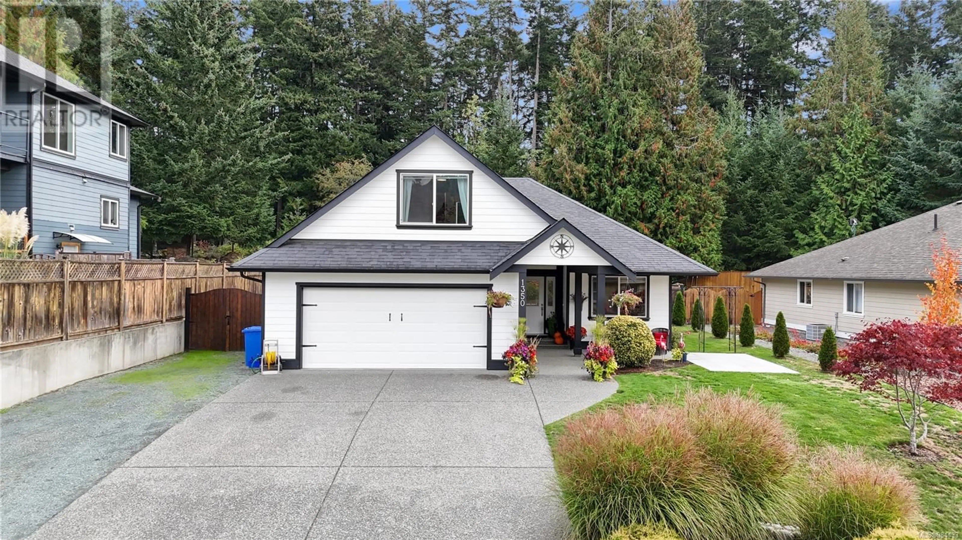 Home with vinyl exterior material, street for 1350 Bonner Cres, Cobble Hill British Columbia V0R1L2