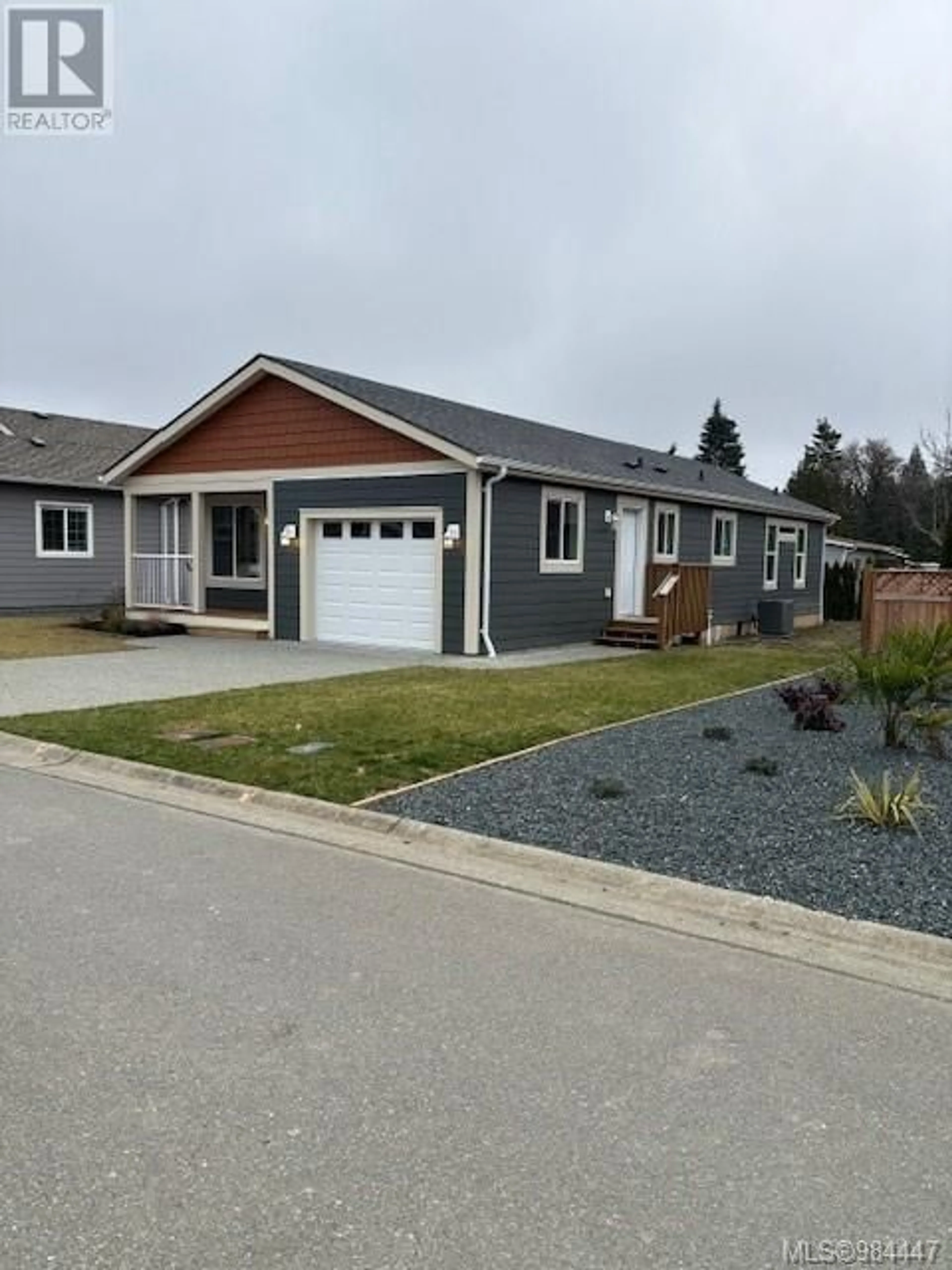 Home with vinyl exterior material, street for 102 5700 Pierce Rd, Port Alberni British Columbia V9Y0A3