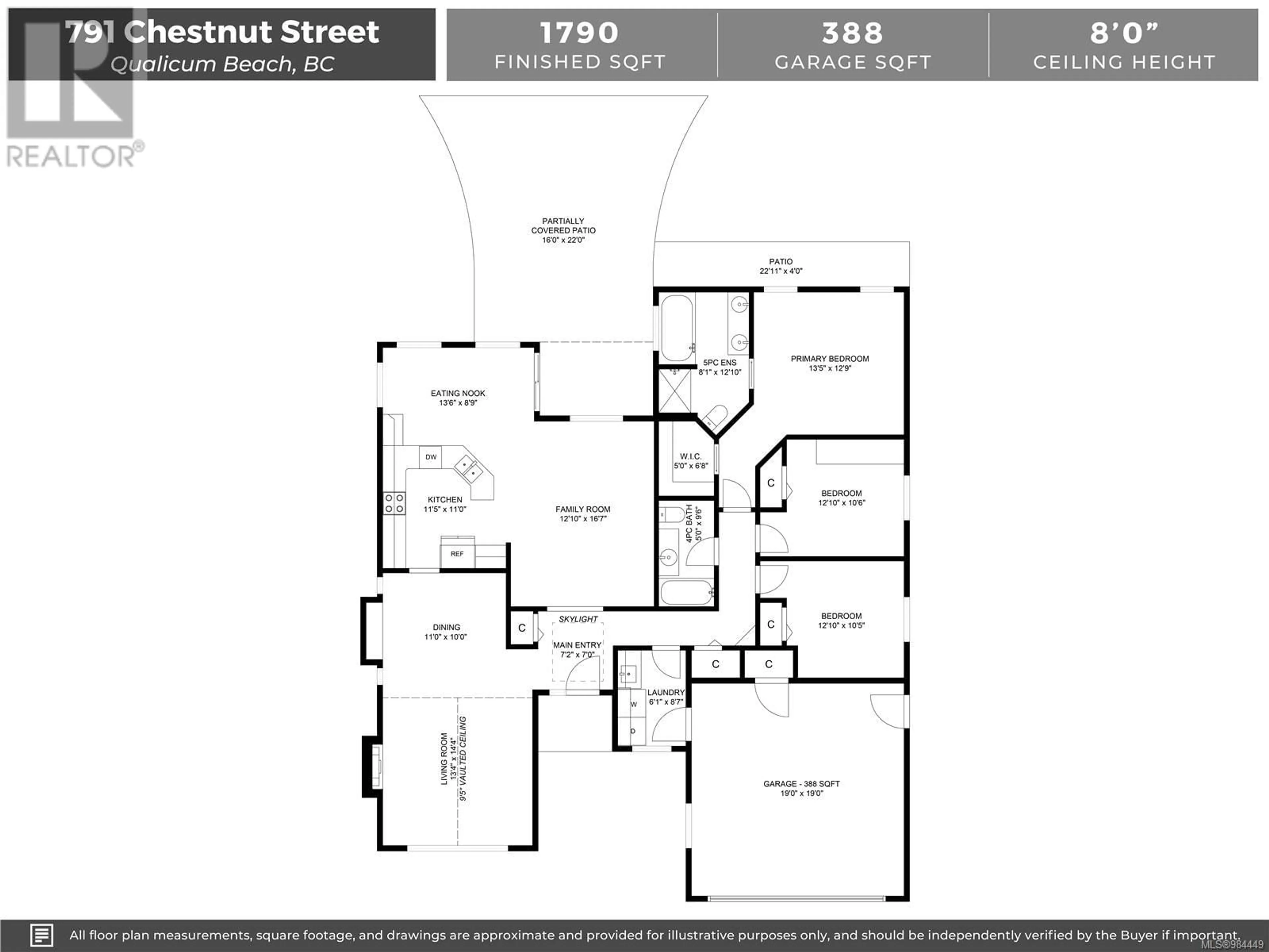 Floor plan for 791 Chestnut St, Qualicum Beach British Columbia V9K2L4