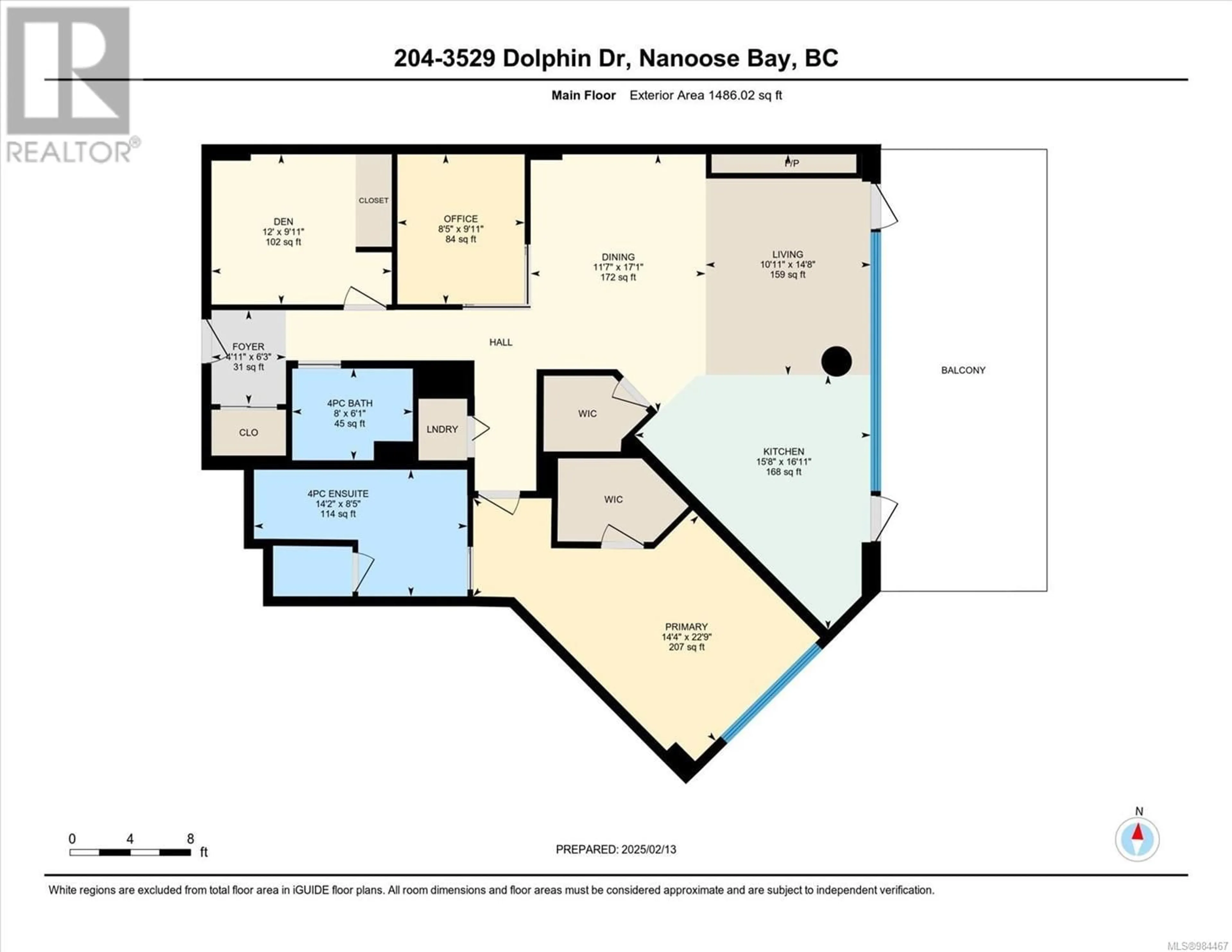 Floor plan for 204 3529 Dolphin Dr, Nanoose Bay British Columbia V9P9K1