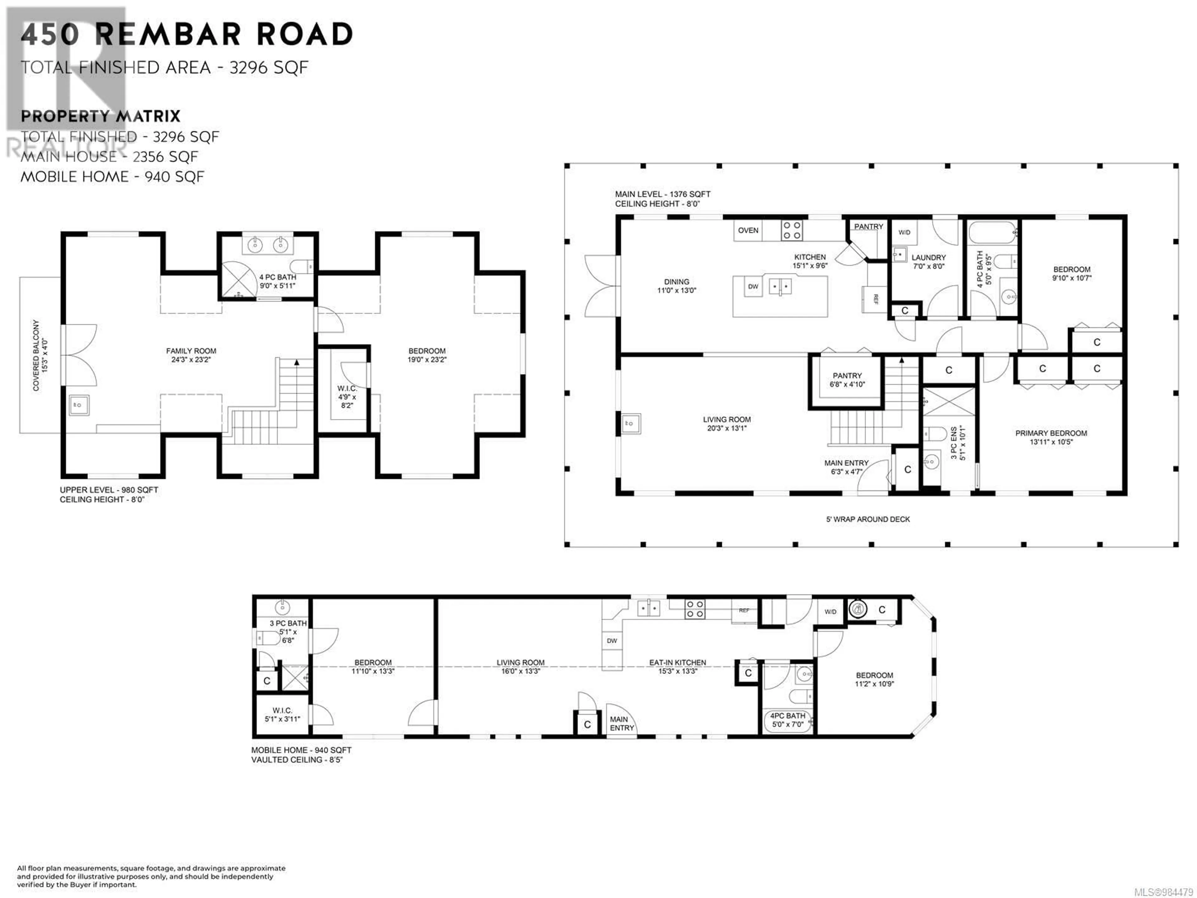 Floor plan for 450 & 460 Rembar Rd, Qualicum Beach British Columbia V9K2A4