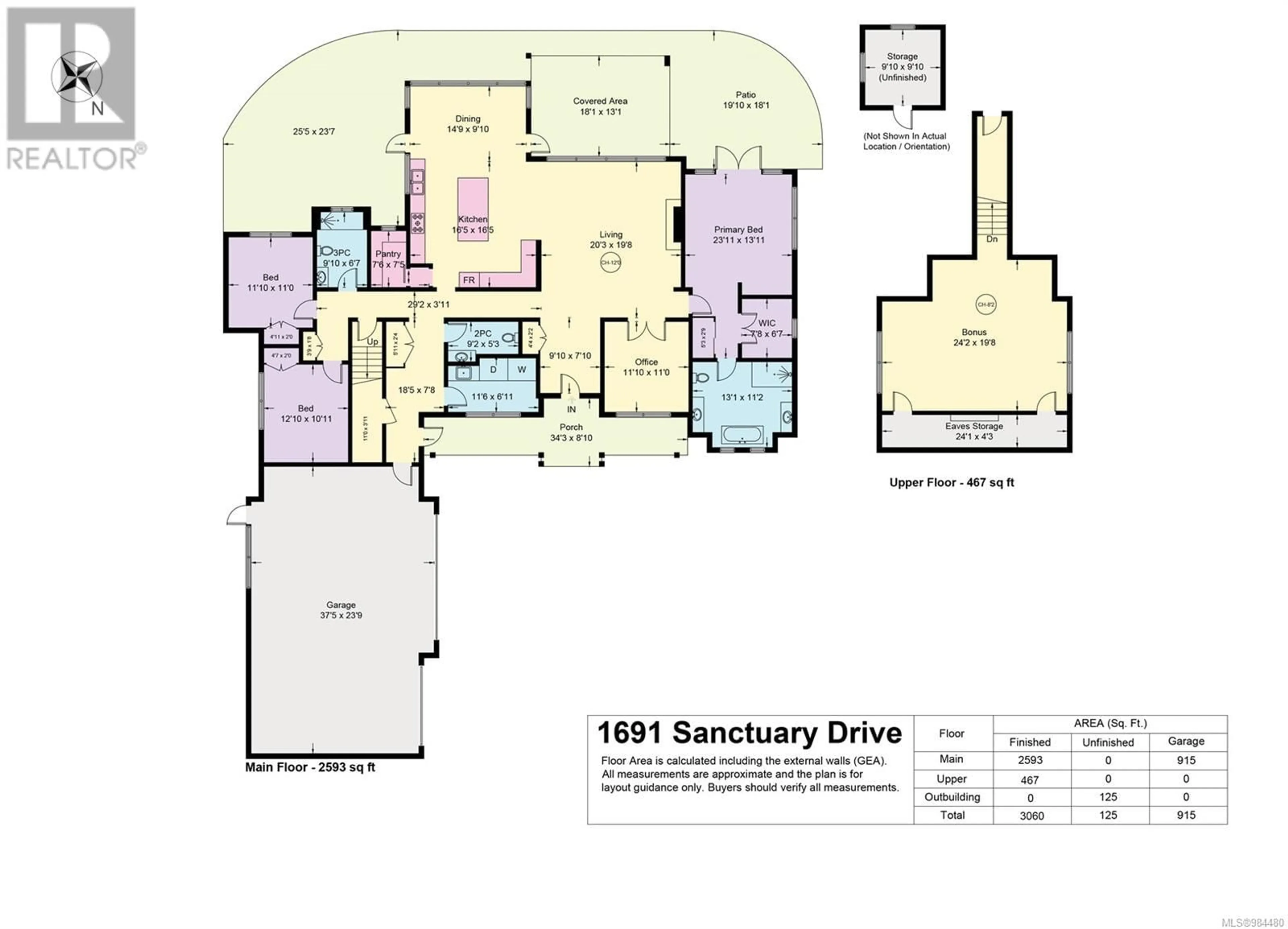 Floor plan for 1691 Sanctuary Dr, Nanoose Bay British Columbia V9P9C6