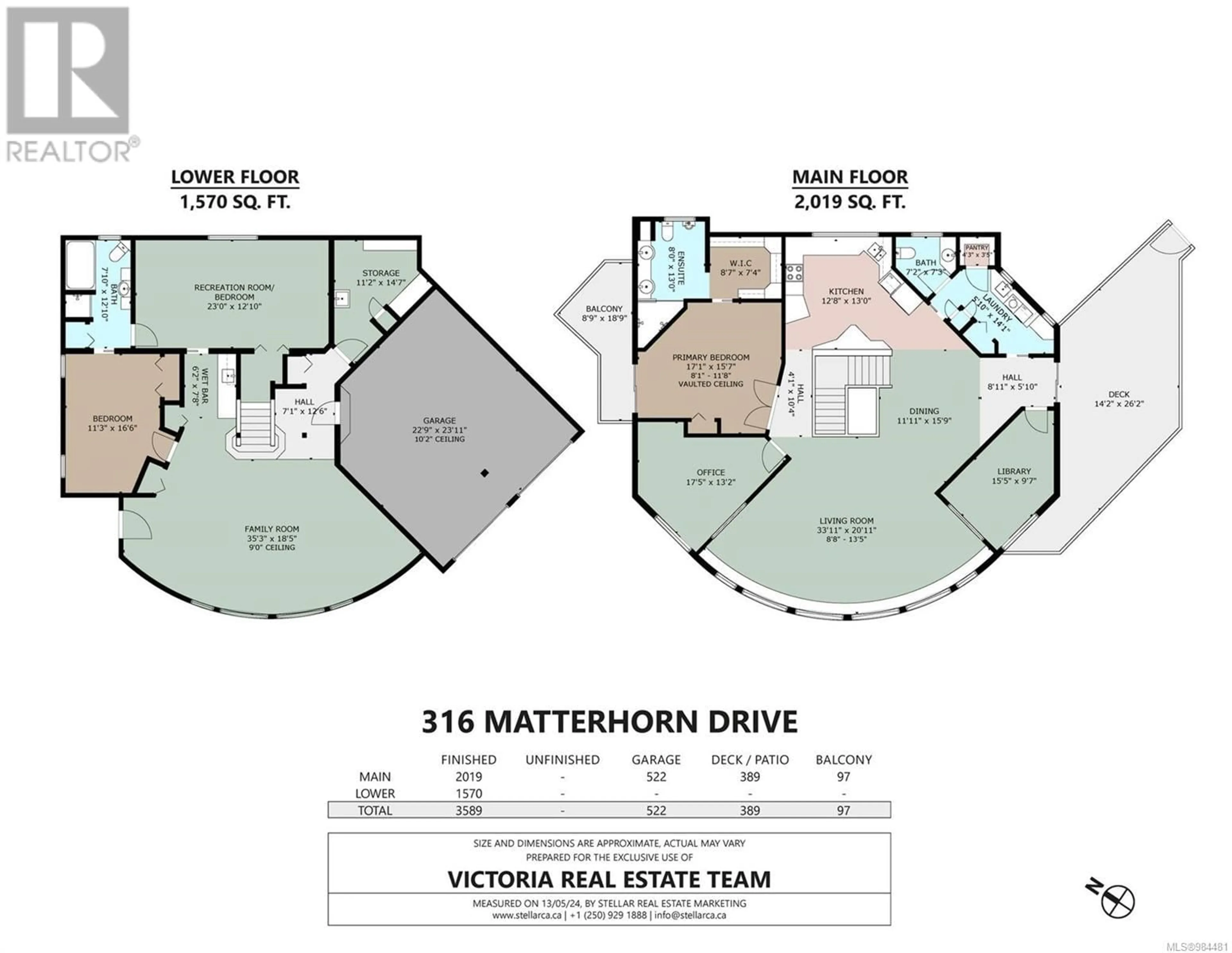 Floor plan for 316 Matterhorn Dr, Saanich British Columbia V9E2G1