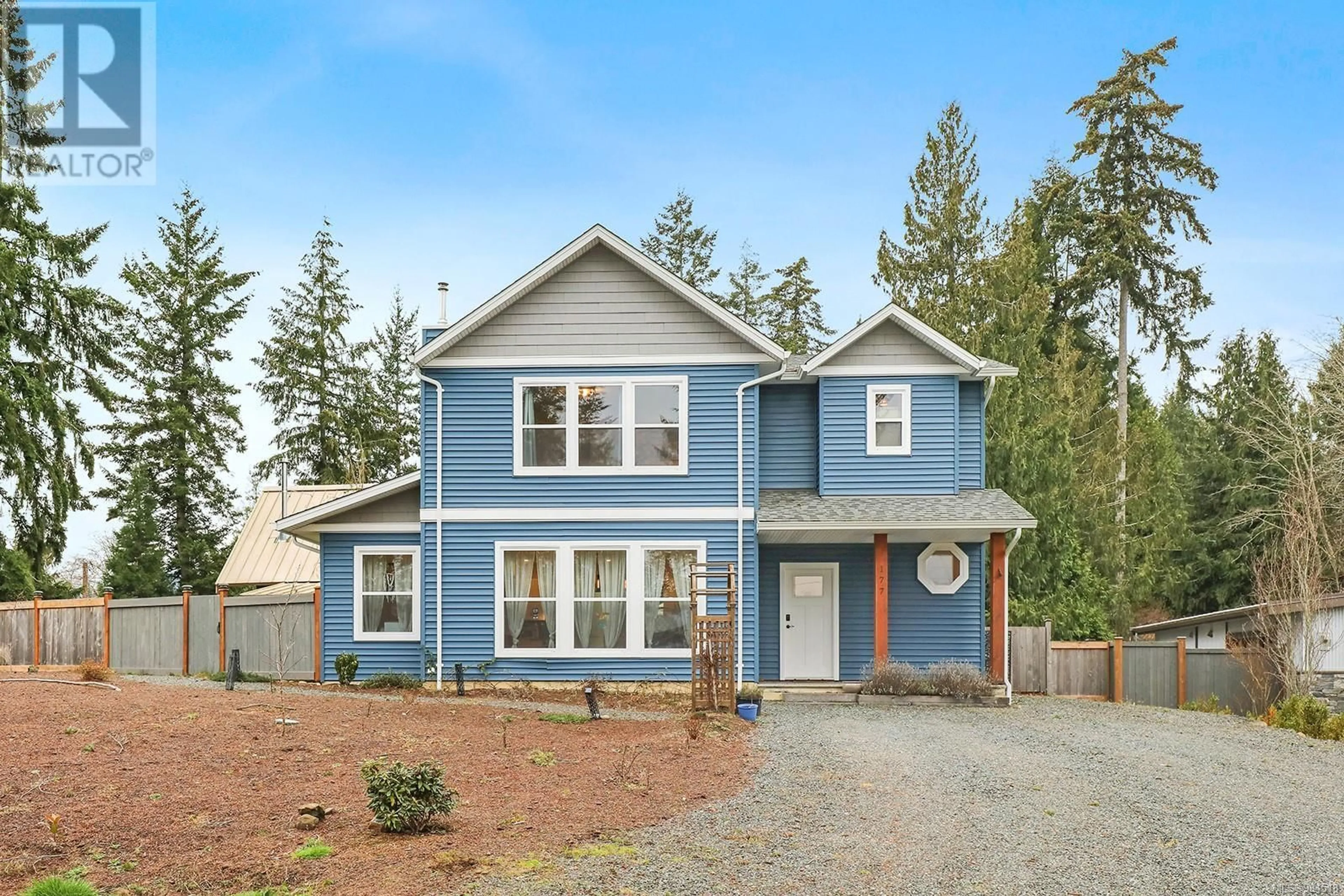 Home with vinyl exterior material, street for 177 BAYNES DRIVE, Fanny Bay British Columbia V0R1W0