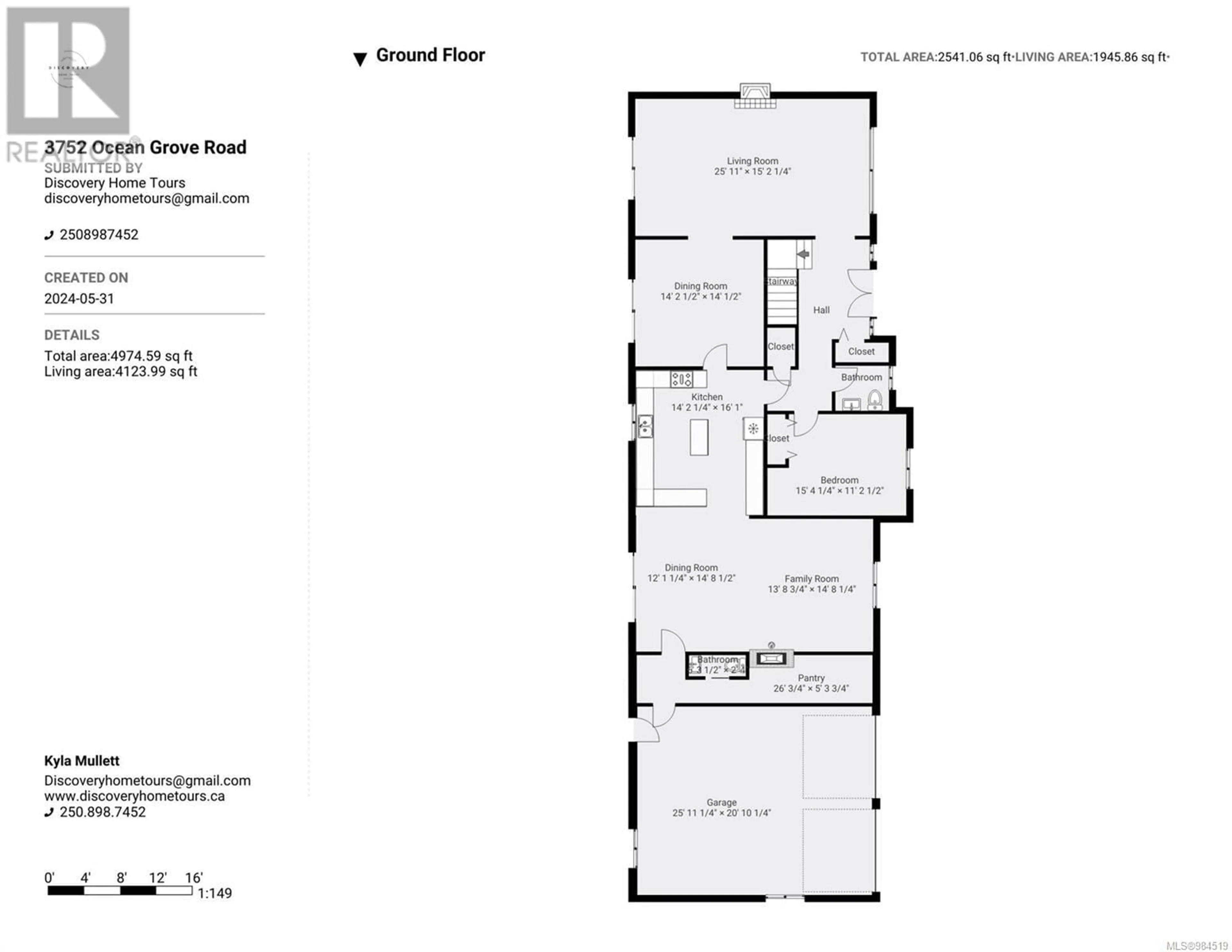 Floor plan for 3752 OCEAN GROVE ROAD, Campbell River British Columbia V9W1E8