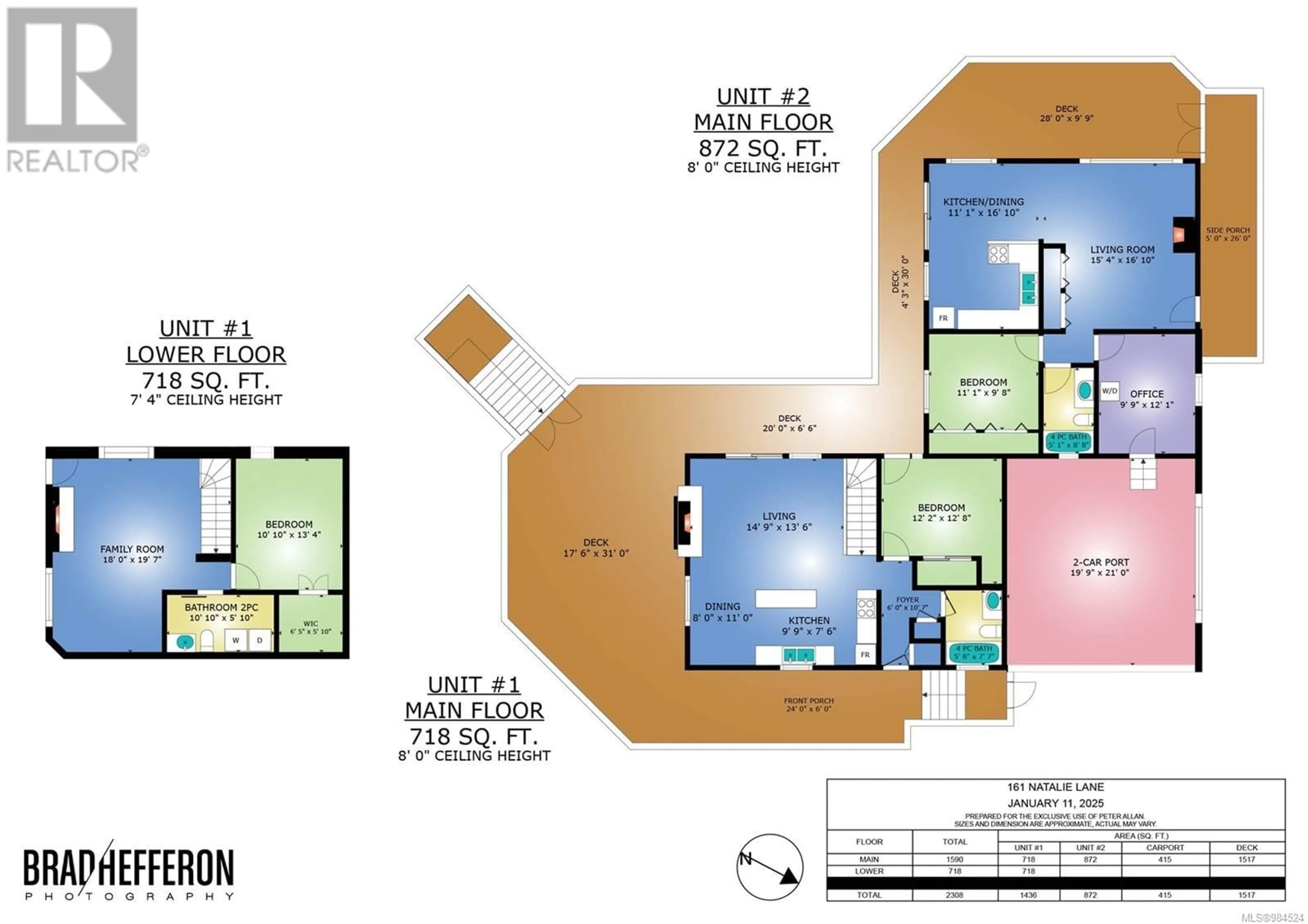 Floor plan for 1&2 161 Natalie Lane, Salt Spring British Columbia V8K2C6