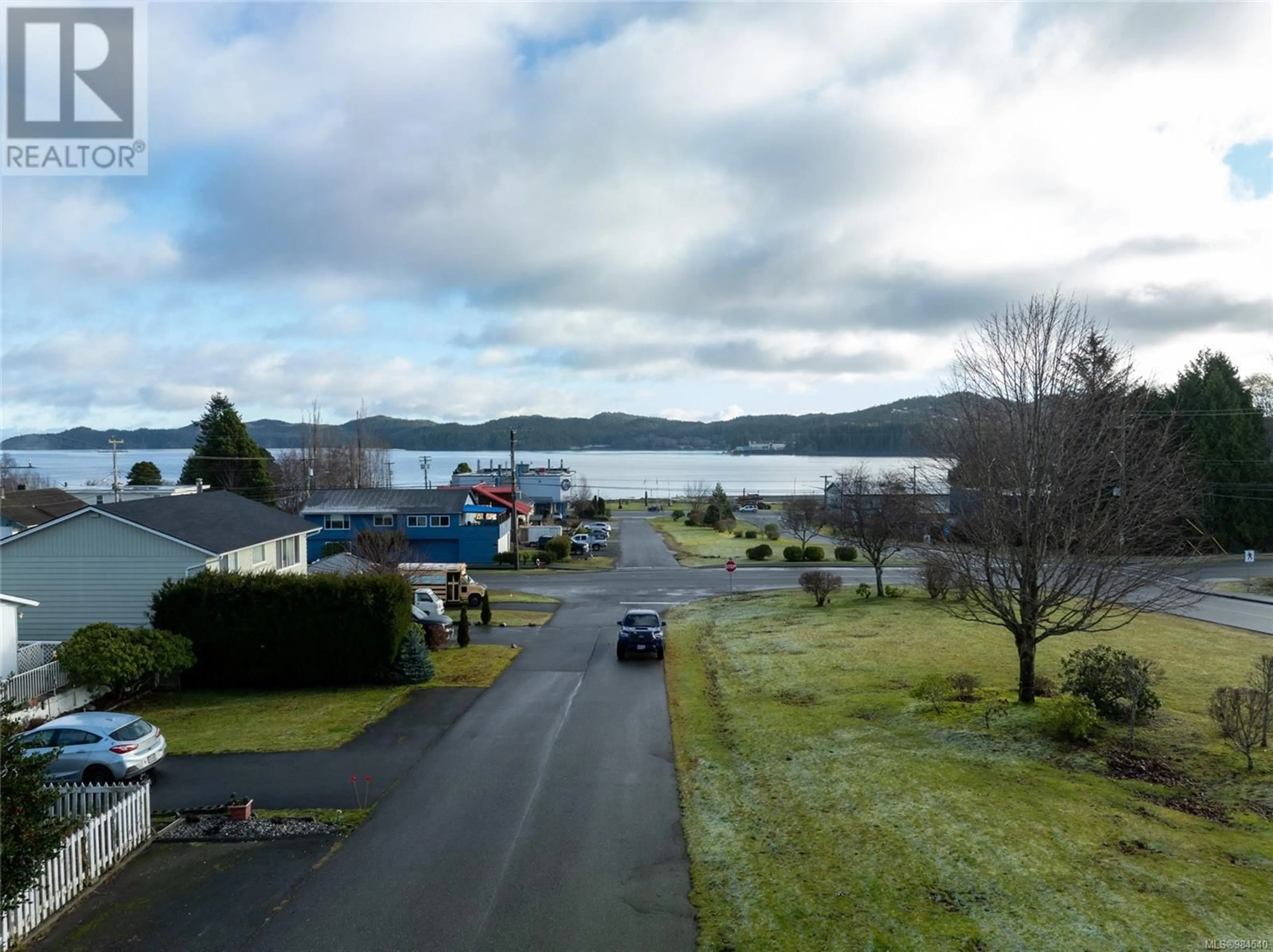 A pic from outside/outdoor area/front of a property/back of a property/a pic from drone, water/lake/river/ocean view for 8840 Douglas St, Port Hardy British Columbia V0N2P0