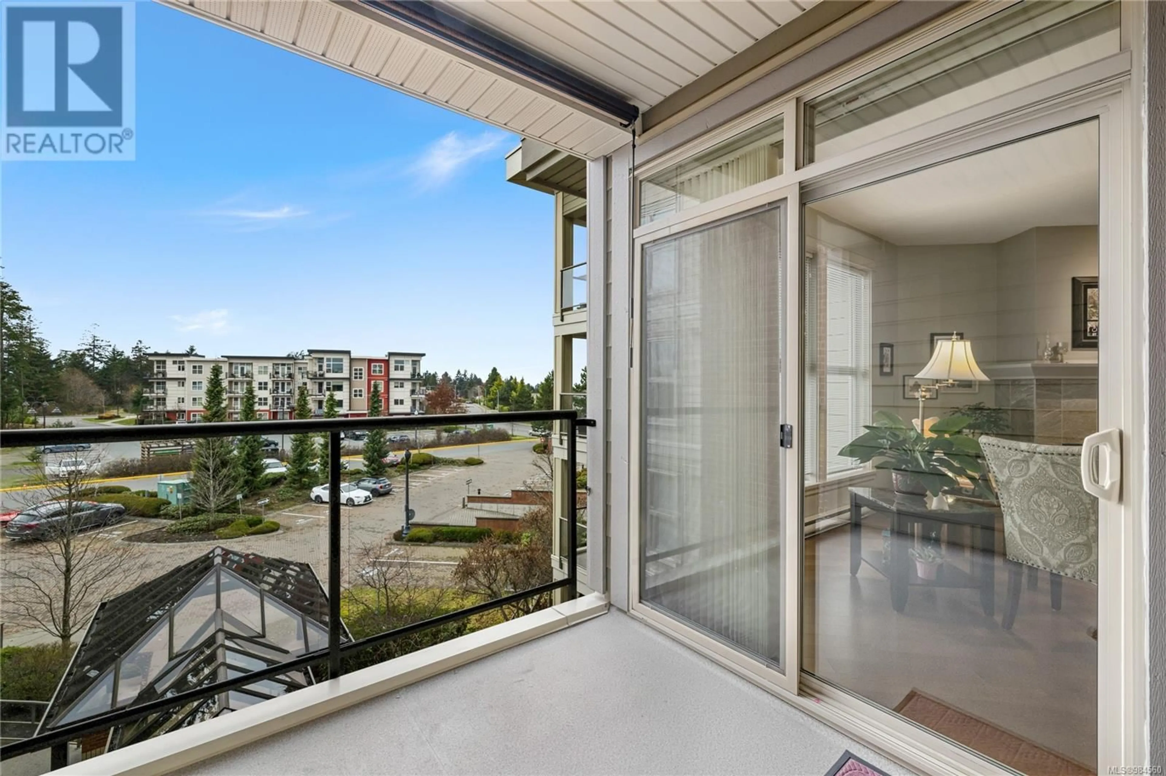 Balcony in the apartment, water/lake/river/ocean view for 301 6310 McRobb Ave, Nanaimo British Columbia V9V1W8