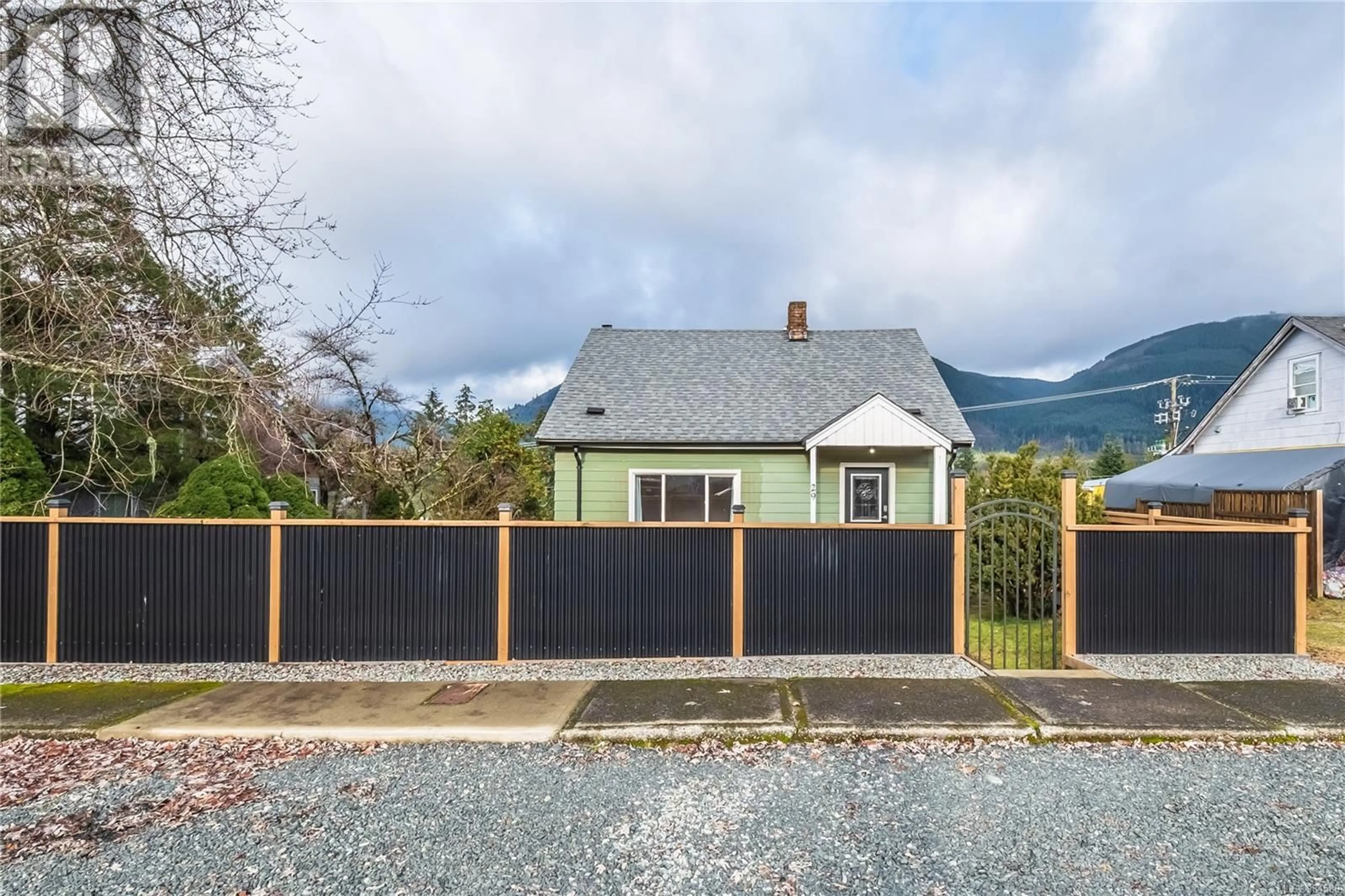 A pic from outside/outdoor area/front of a property/back of a property/a pic from drone, street for 29 Arbutus St W, Lake Cowichan British Columbia V0R2G0