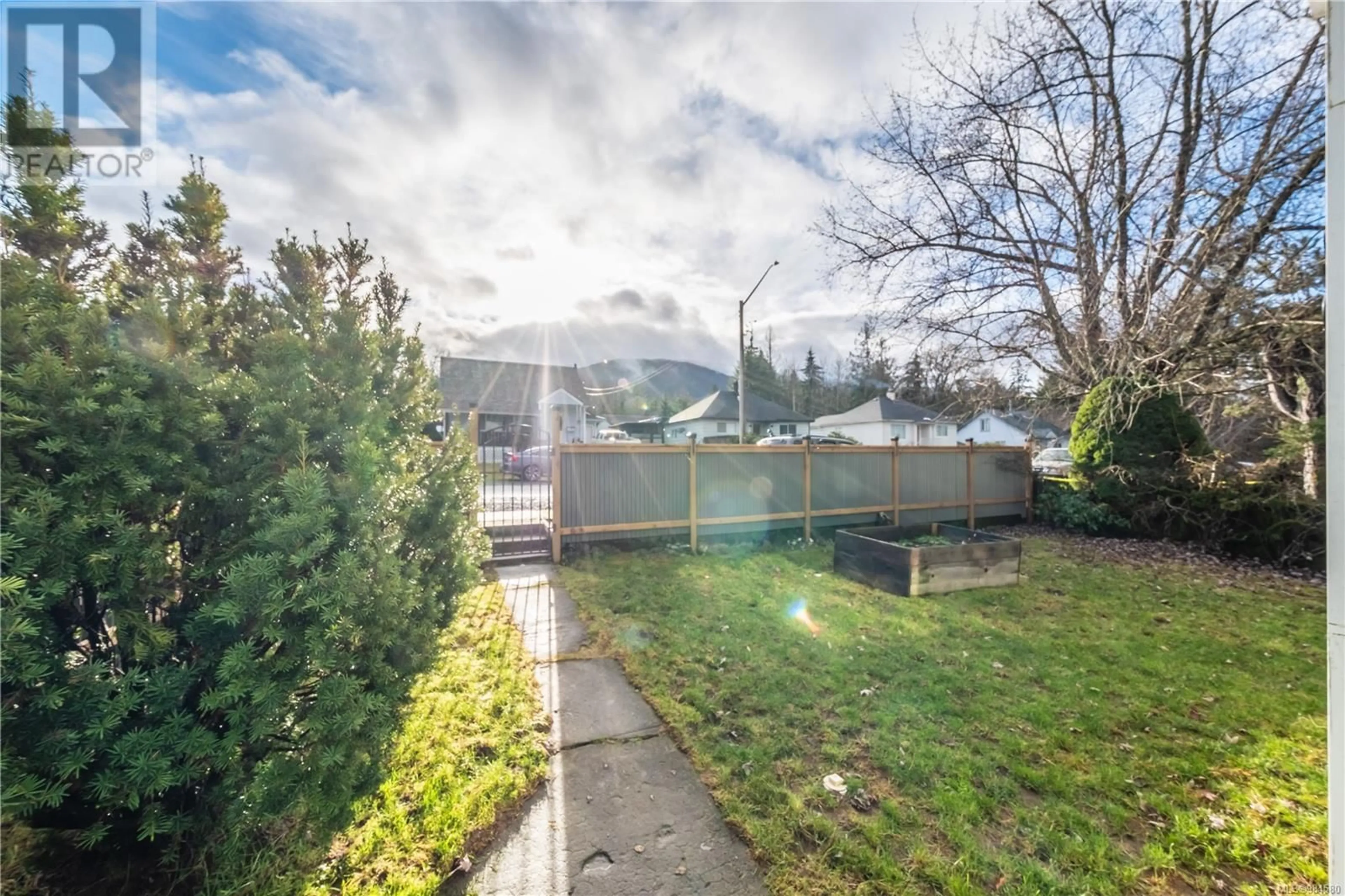 A pic from outside/outdoor area/front of a property/back of a property/a pic from drone, mountain view for 29 Arbutus St W, Lake Cowichan British Columbia V0R2G0