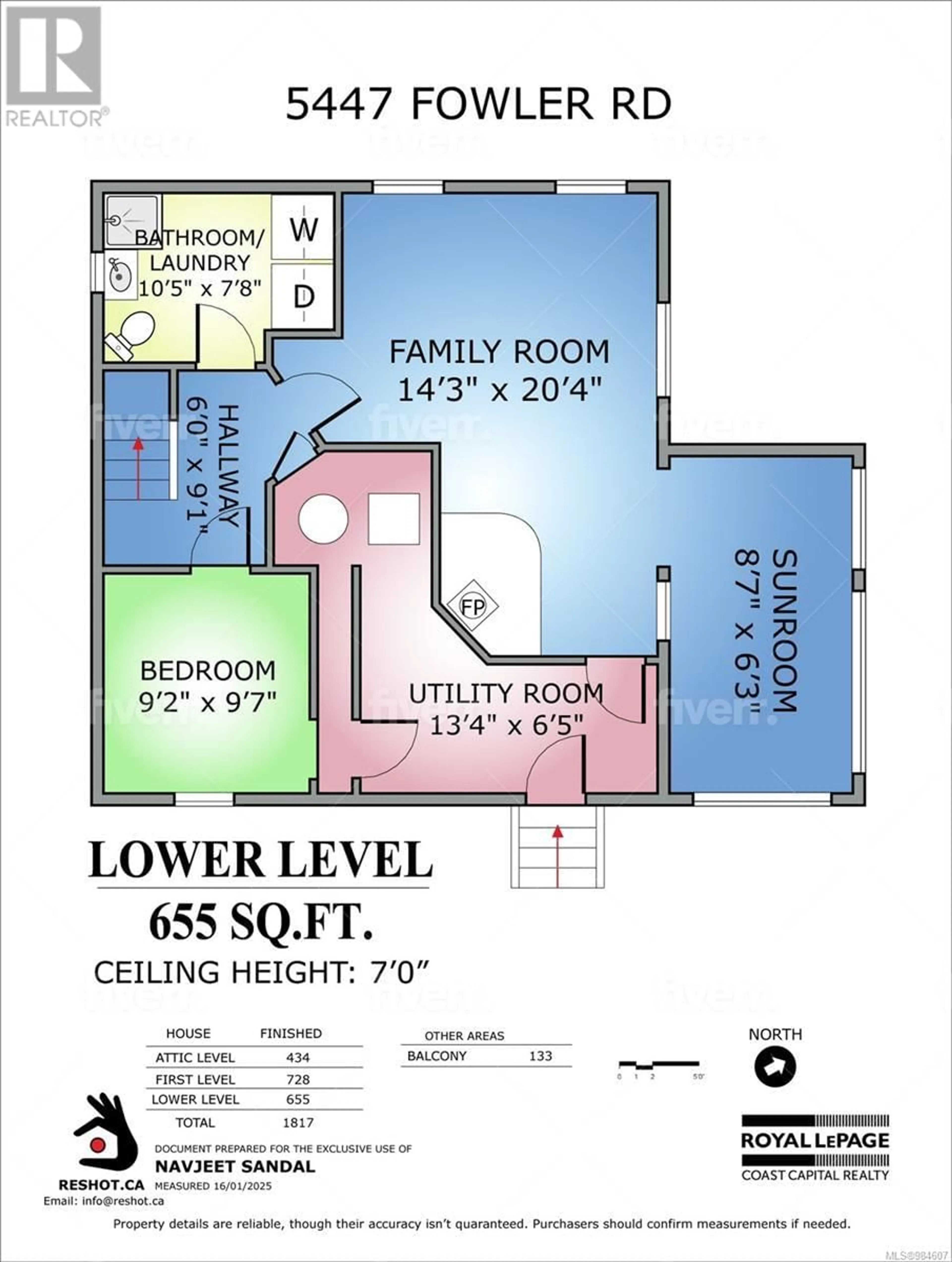 Floor plan for 5447 Fowler Rd, Saanich British Columbia V8Y1Y4