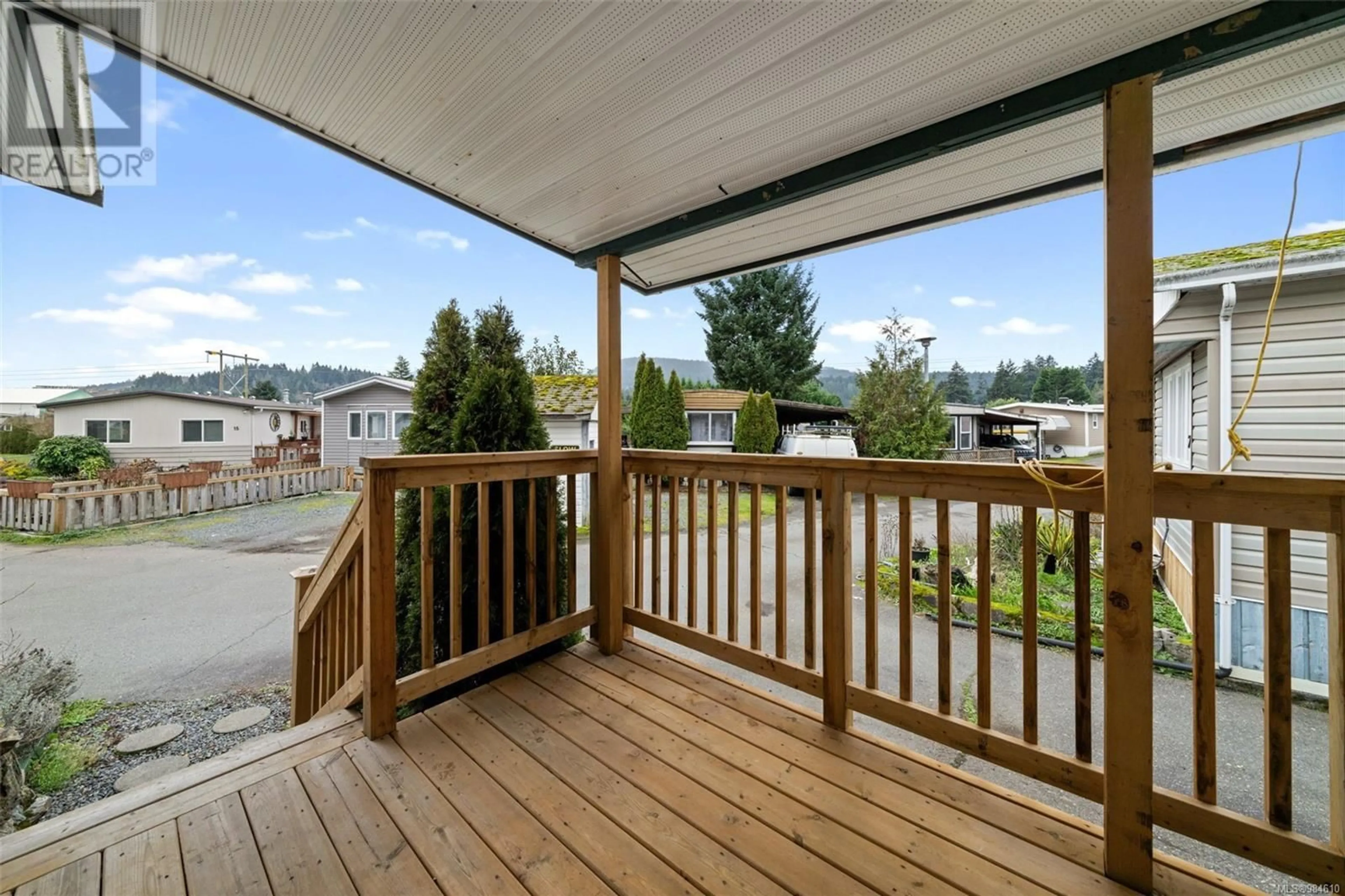 Patio, water/lake/river/ocean view for 8 2847 Sooke Lake Rd, Langford British Columbia V9B4P8