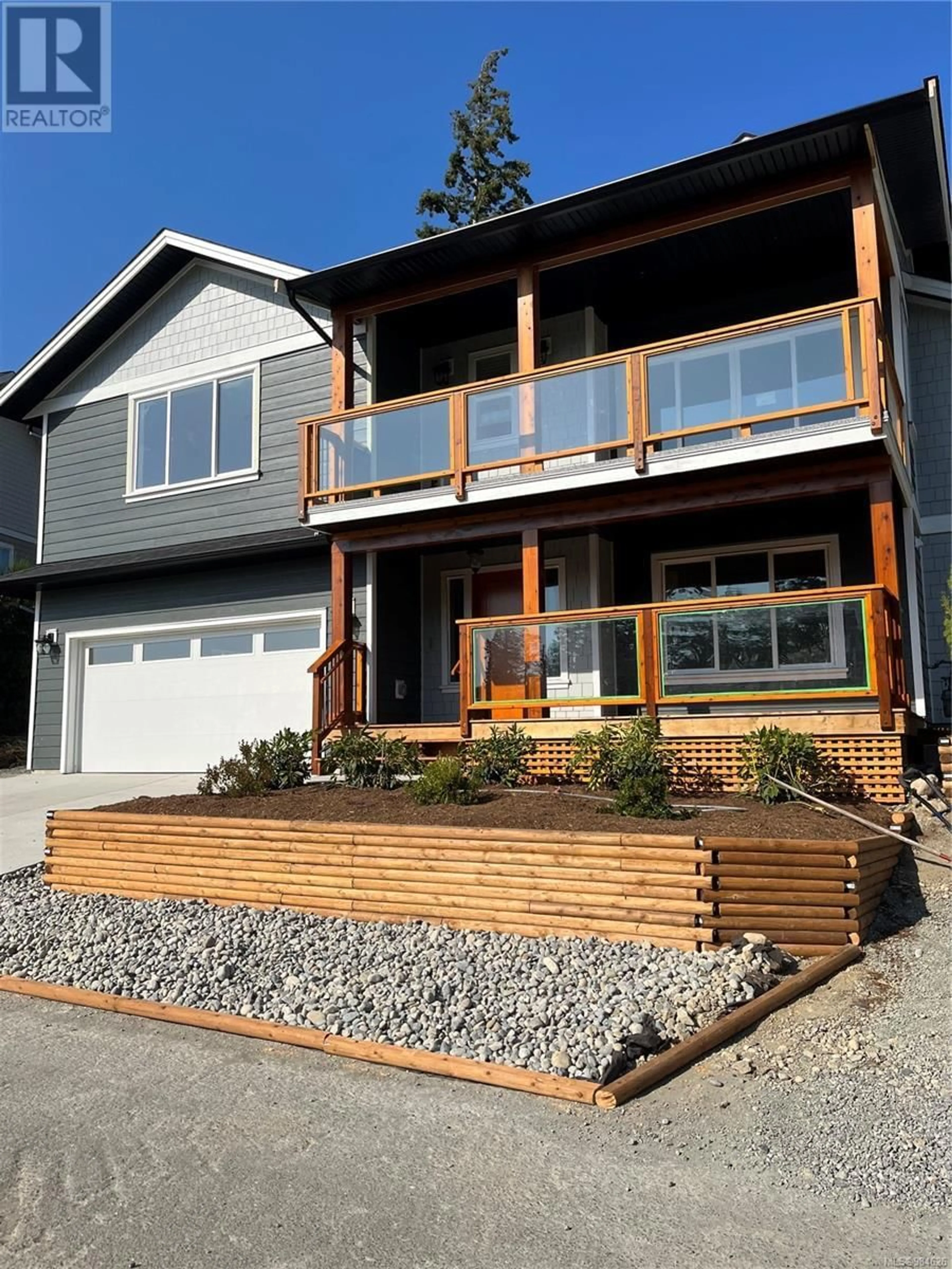 Home with vinyl exterior material, street for 2115 Erinan Blvd, Sooke British Columbia V9Z1M8