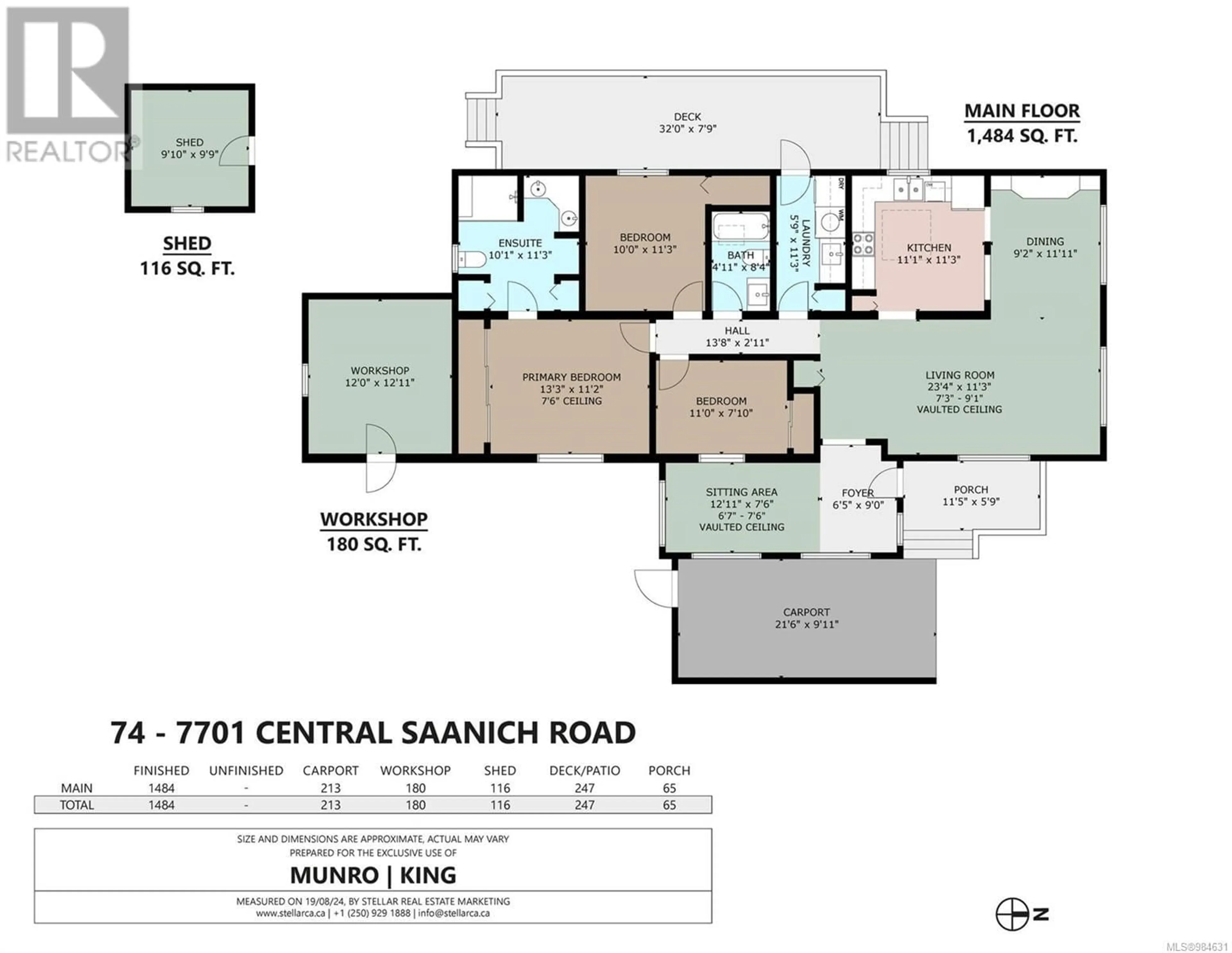 Floor plan for 74 7701 Central Saanich Rd, Central Saanich British Columbia V8M1X4