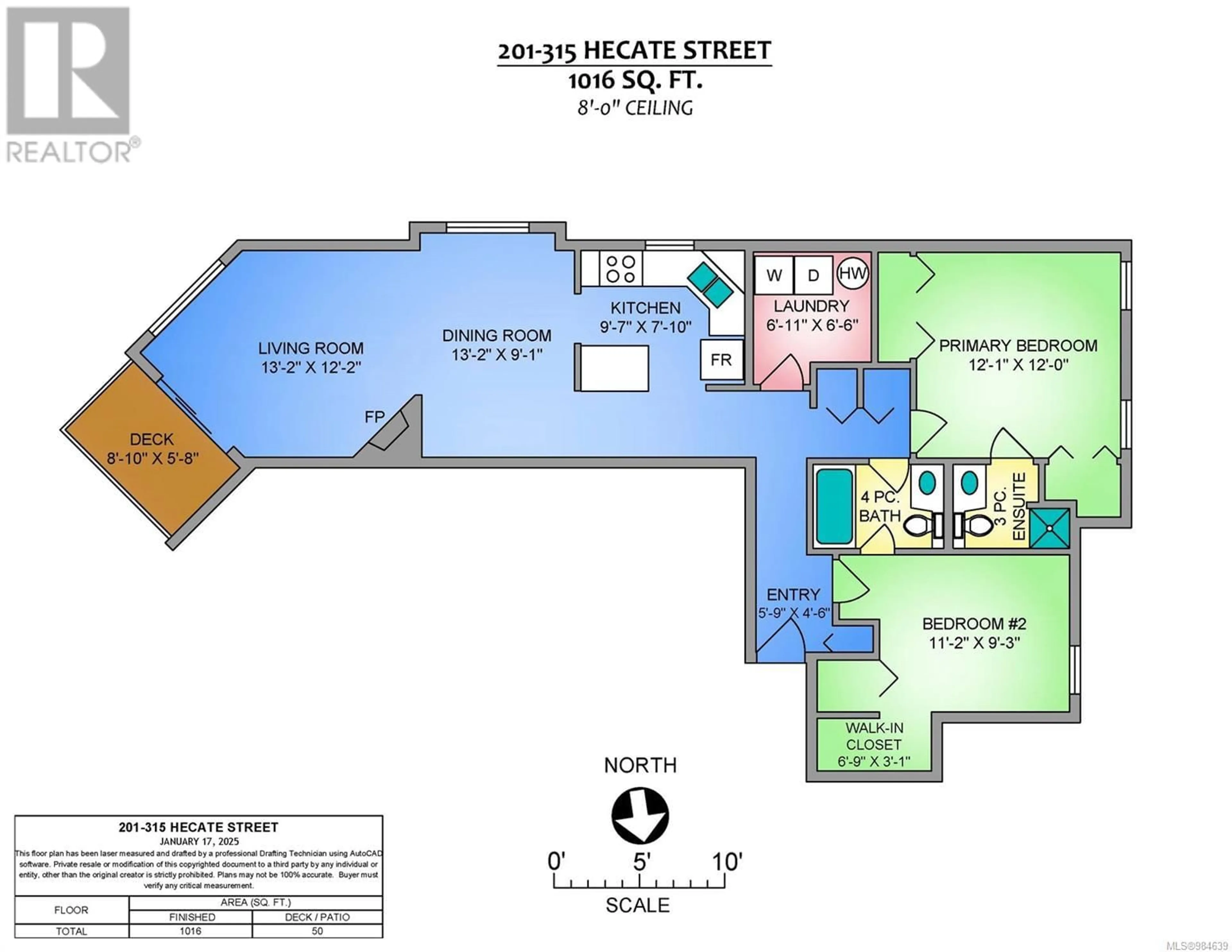 Floor plan for 201 315 Hecate St, Nanaimo British Columbia V9R4J9