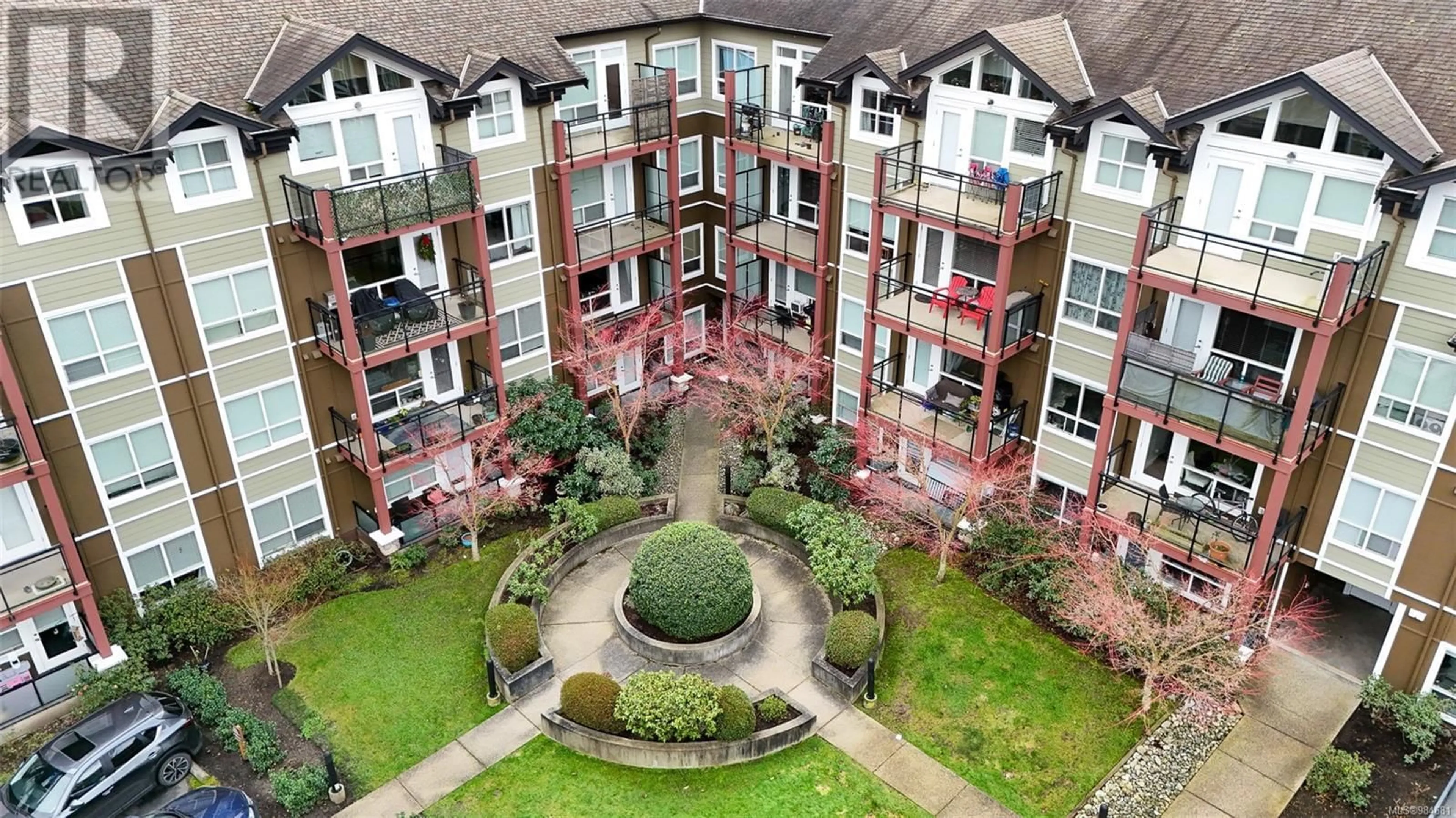 A pic from outside/outdoor area/front of a property/back of a property/a pic from drone, city buildings view from balcony for 118 2710 Jacklin Rd, Langford British Columbia V9B0K5