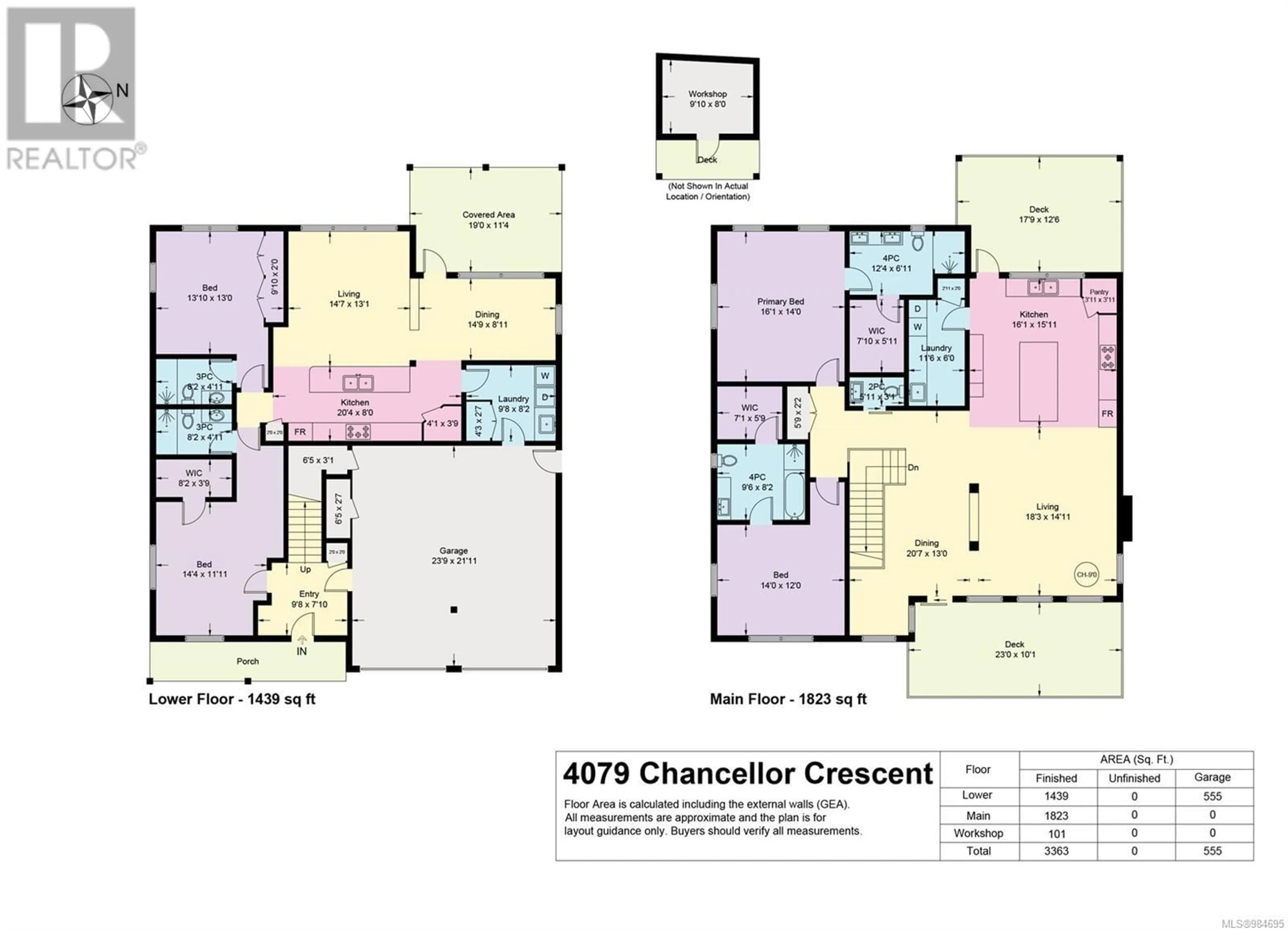 Floor plan for 4079 Chancellor Cres, Courtenay British Columbia V9N0B3