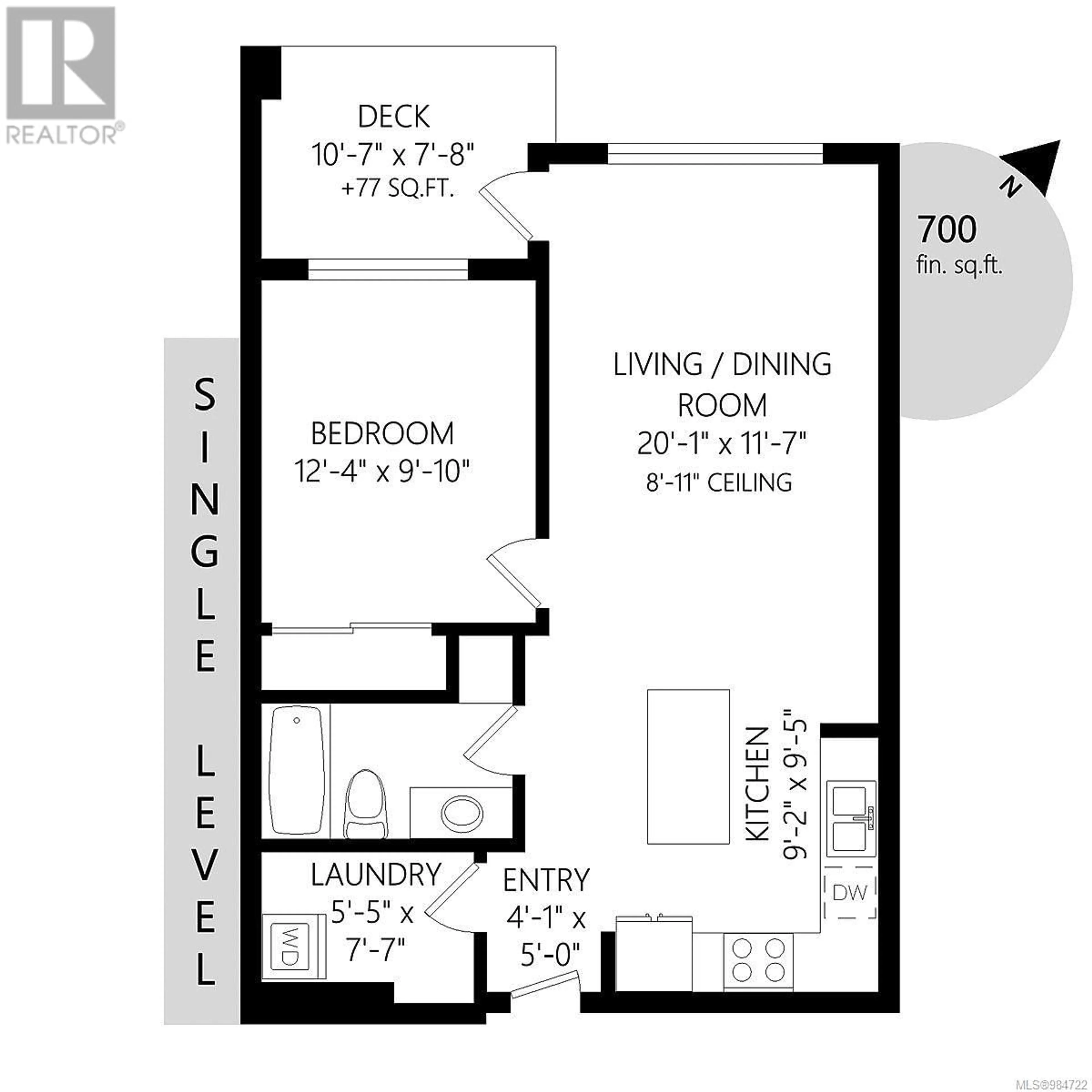 Floor plan for 203A 2461 Gateway Rd, Langford British Columbia V9B5X3