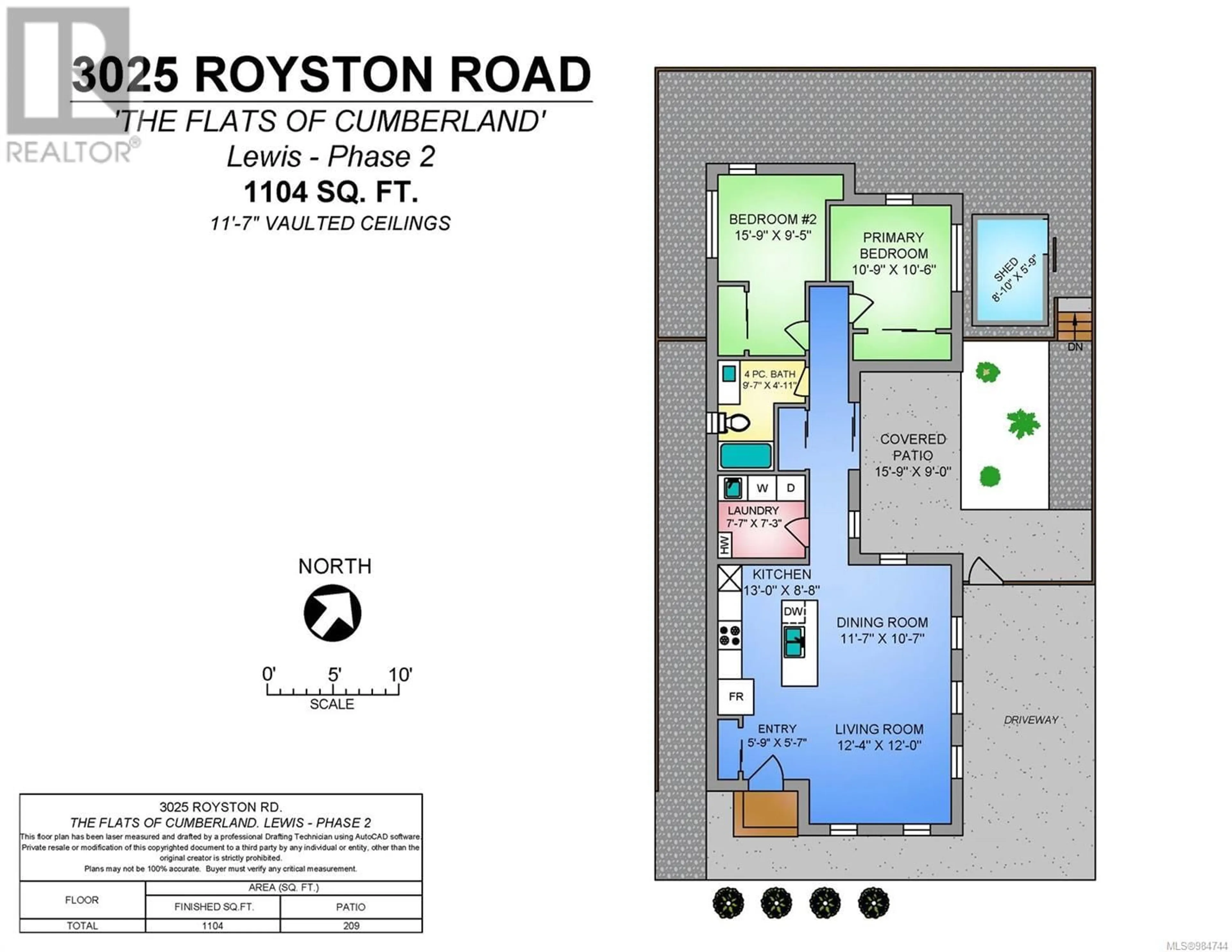 Floor plan for 25 3025 Royston Rd, Cumberland British Columbia V0R1S0