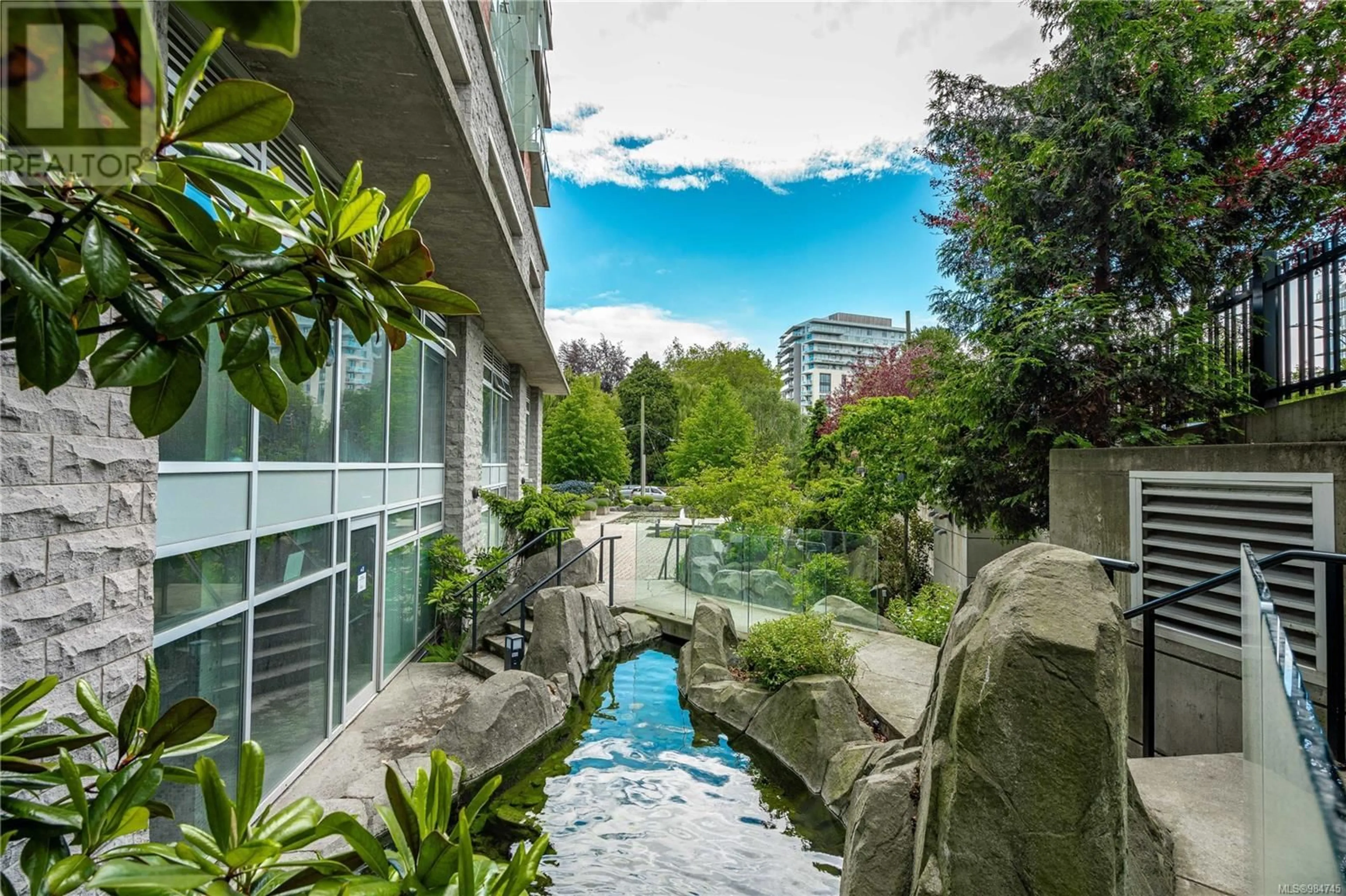 Patio, water/lake/river/ocean view for B505 810 Humboldt St, Victoria British Columbia V8V5B1