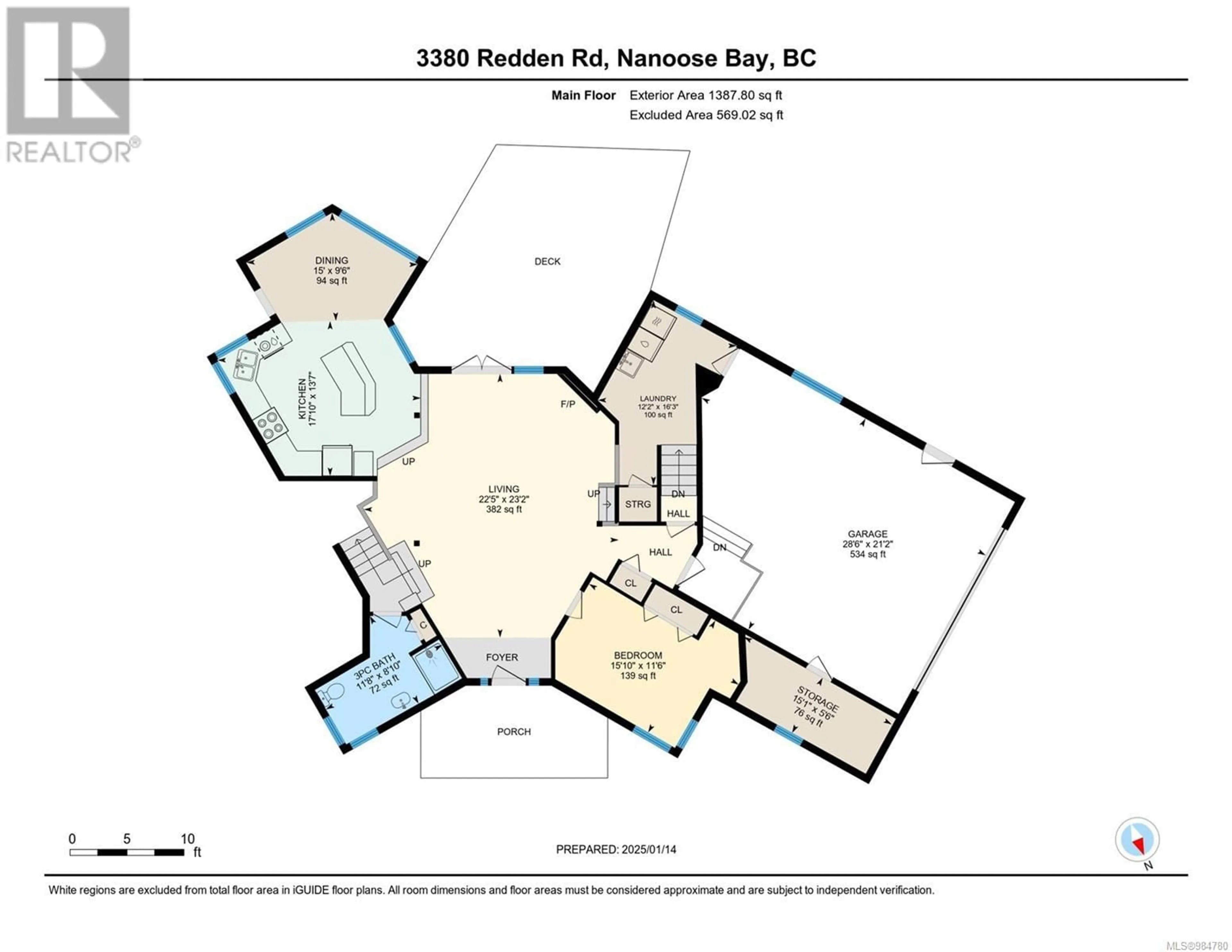 Floor plan for 3380 Redden Rd, Nanoose Bay British Columbia V9P9H4