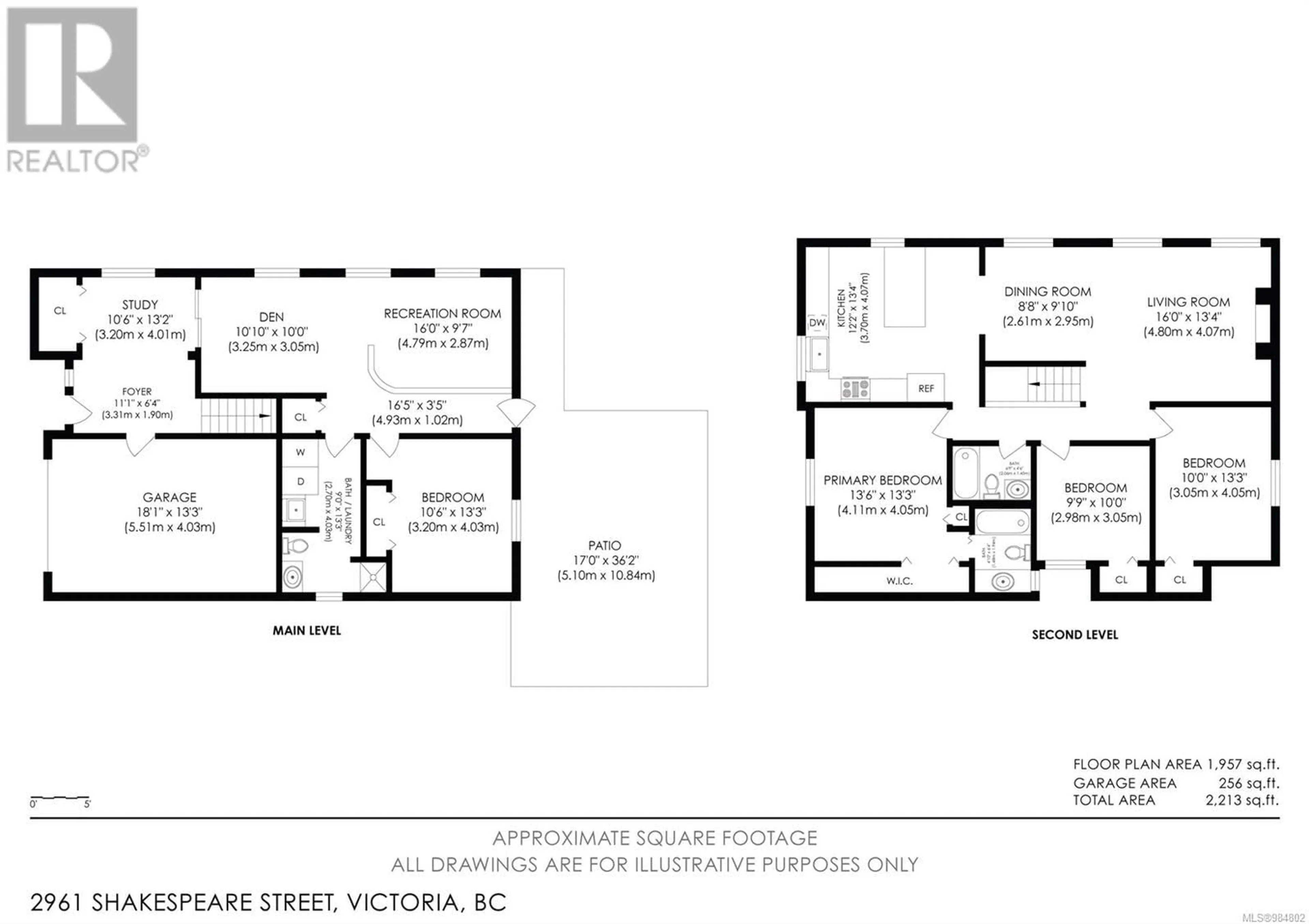 Floor plan for 2961 Shakespeare St, Victoria British Columbia V8R4H5