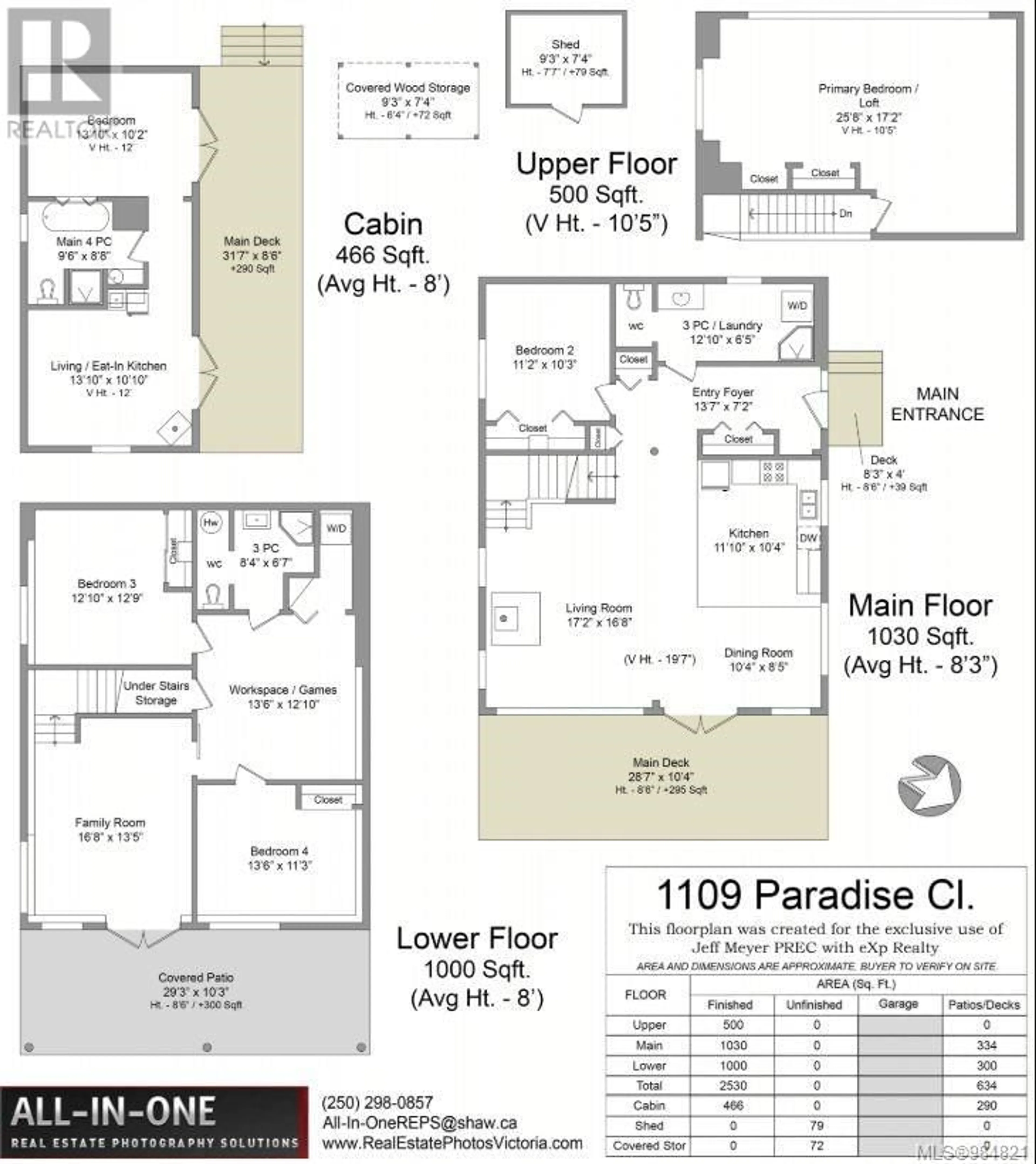 Floor plan for PARADISE CLOSE, Cowichan Bay British Columbia V0R1N2
