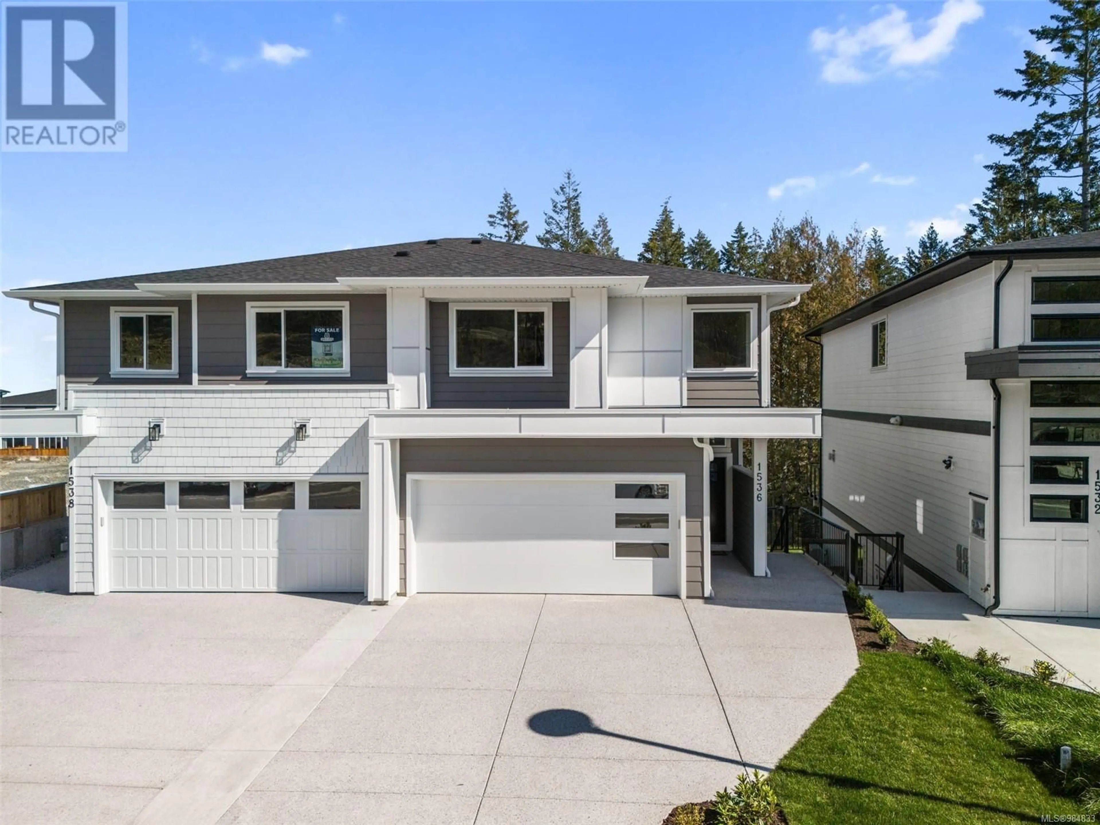 Home with vinyl exterior material, street for 1536 Marble Pl, Langford British Columbia V9B7A2