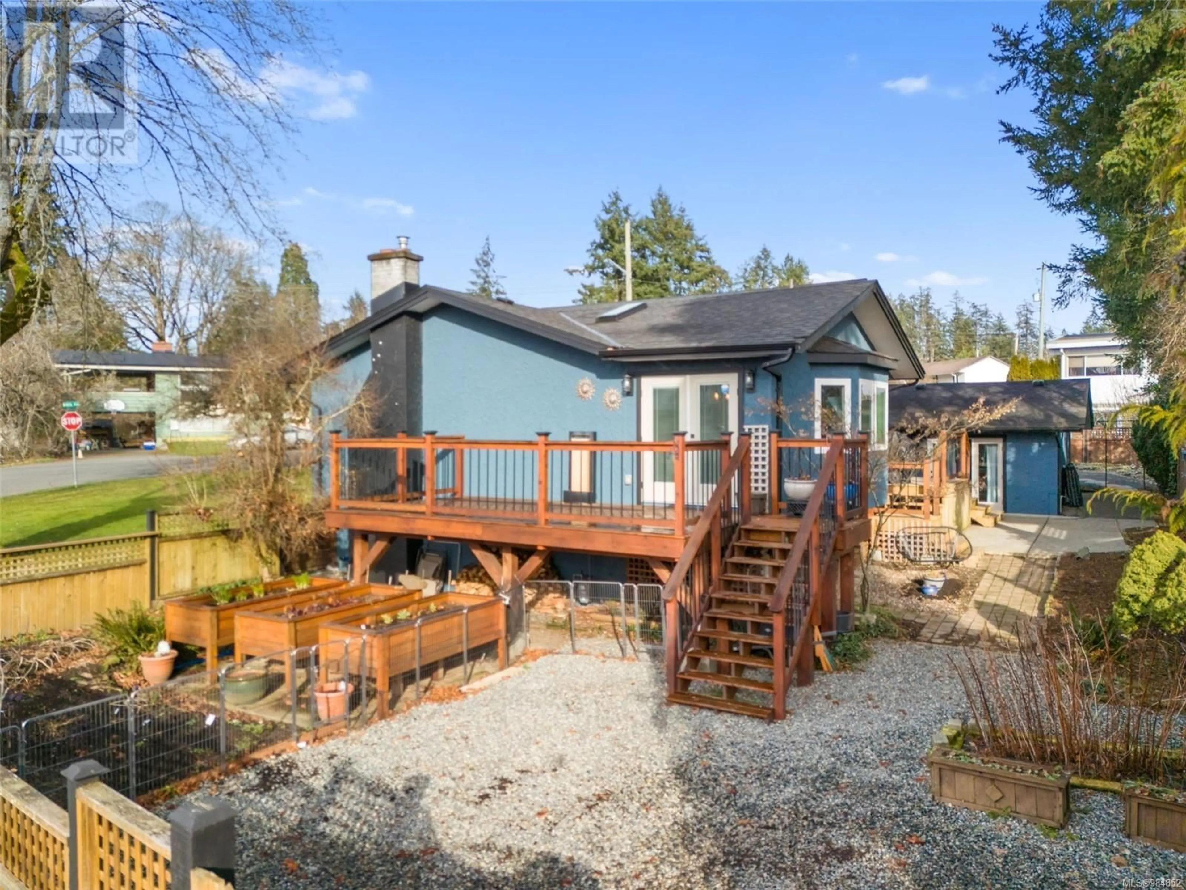 A pic from outside/outdoor area/front of a property/back of a property/a pic from drone, water/lake/river/ocean view for 2240 Birch Rd, Duncan British Columbia V9L3C5