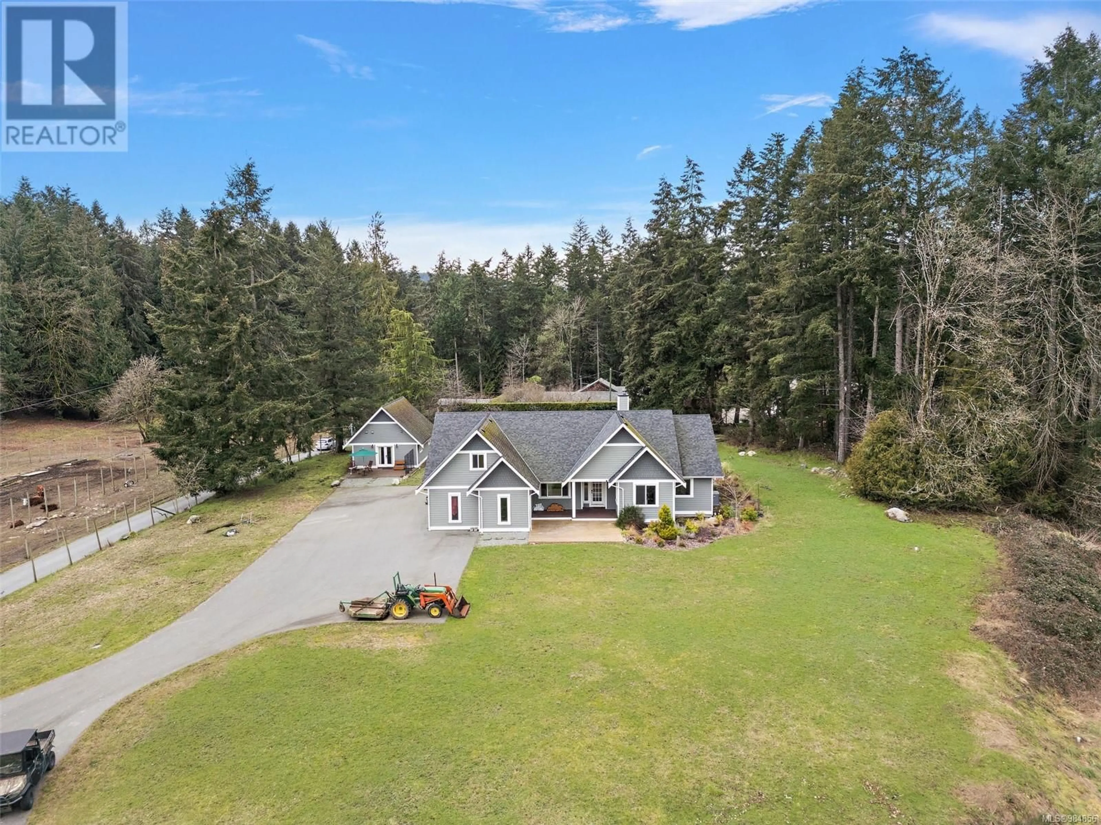 A pic from outside/outdoor area/front of a property/back of a property/a pic from drone, unknown for 6090 Old West Saanich Rd, Saanich British Columbia V9E2G8