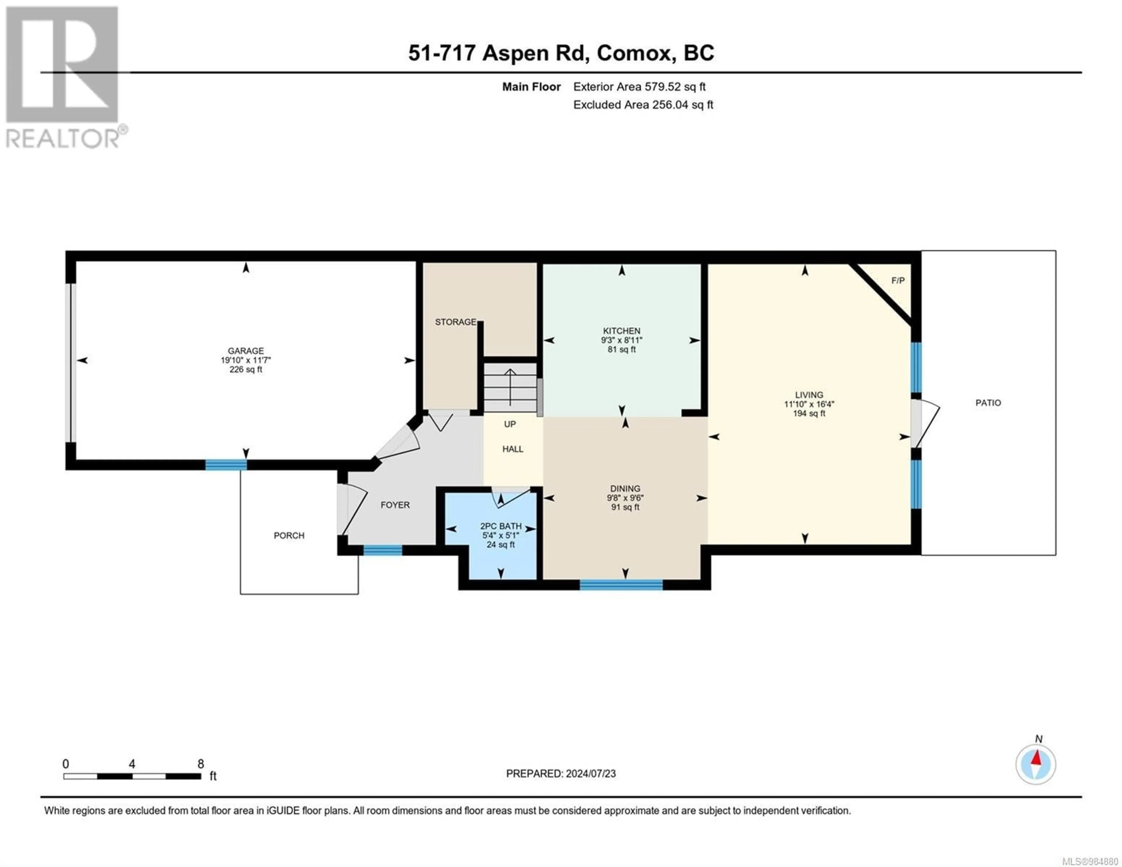 Floor plan for 51 717 Aspen Rd, Comox British Columbia V9M3X4