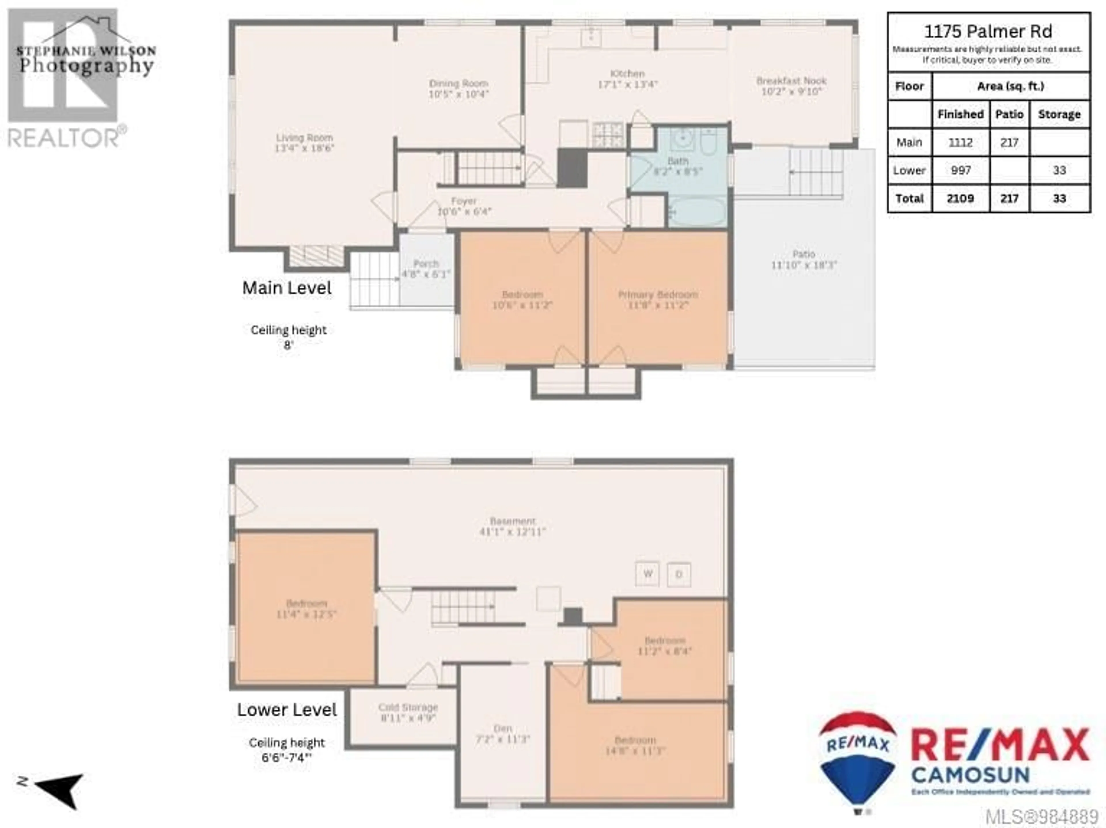 Floor plan for 1175 Palmer Rd, Saanich British Columbia V8P2H5