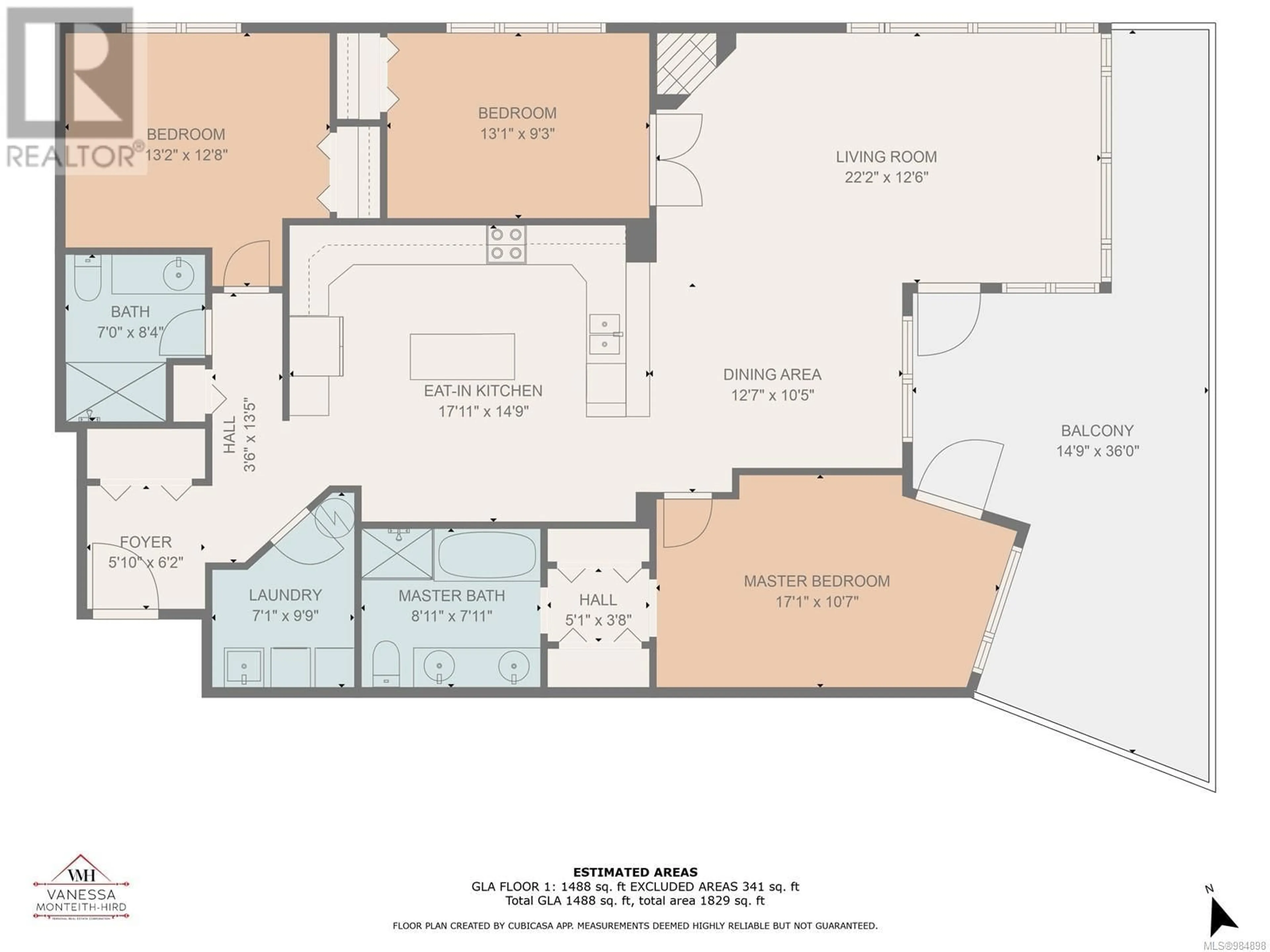 Floor plan for 102 2676 Island Hwy S, Campbell River British Columbia V9W1C7