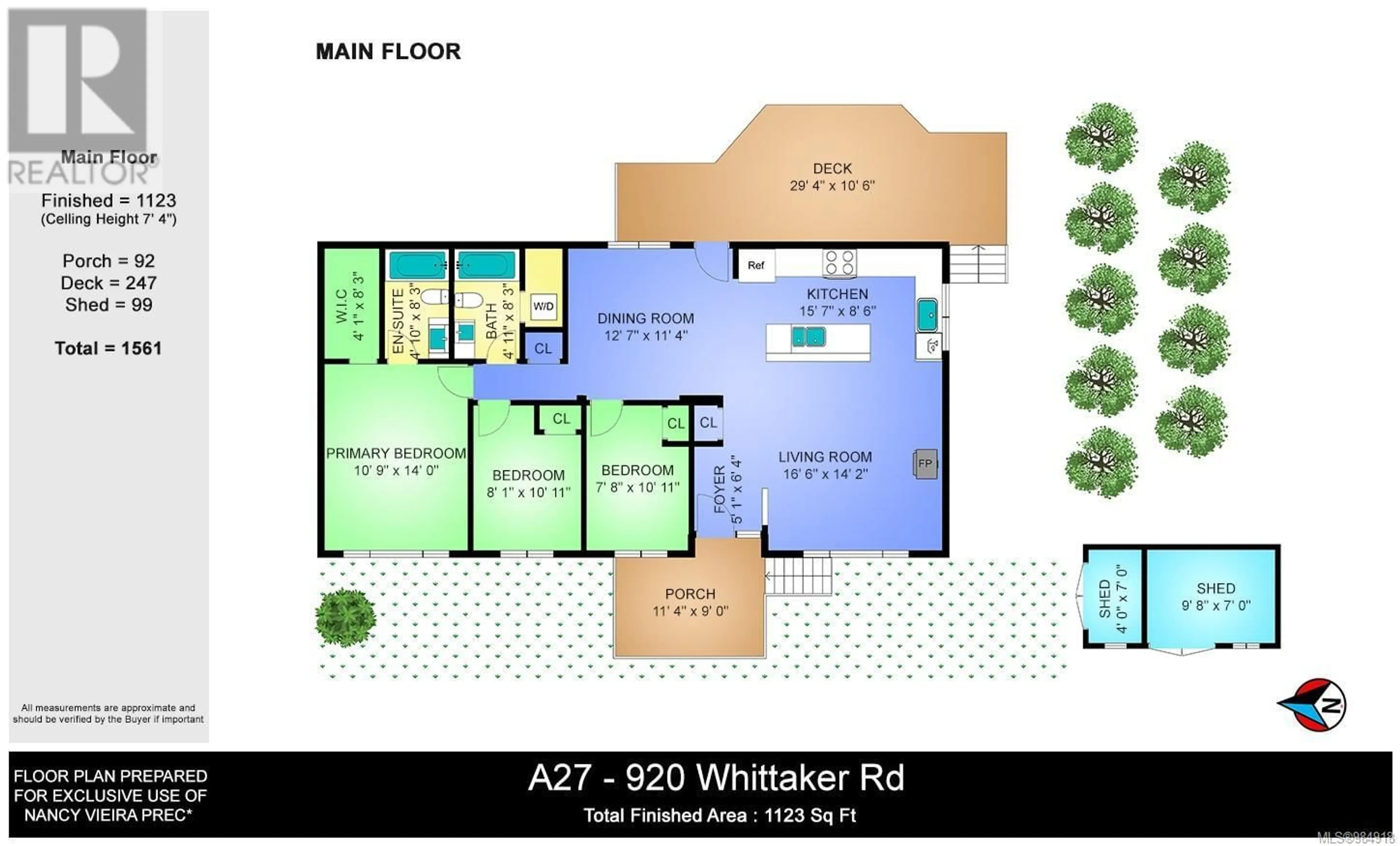 Floor plan for A27 - 920 WHITTAKER ROAD, Mill Bay British Columbia V0R2L0