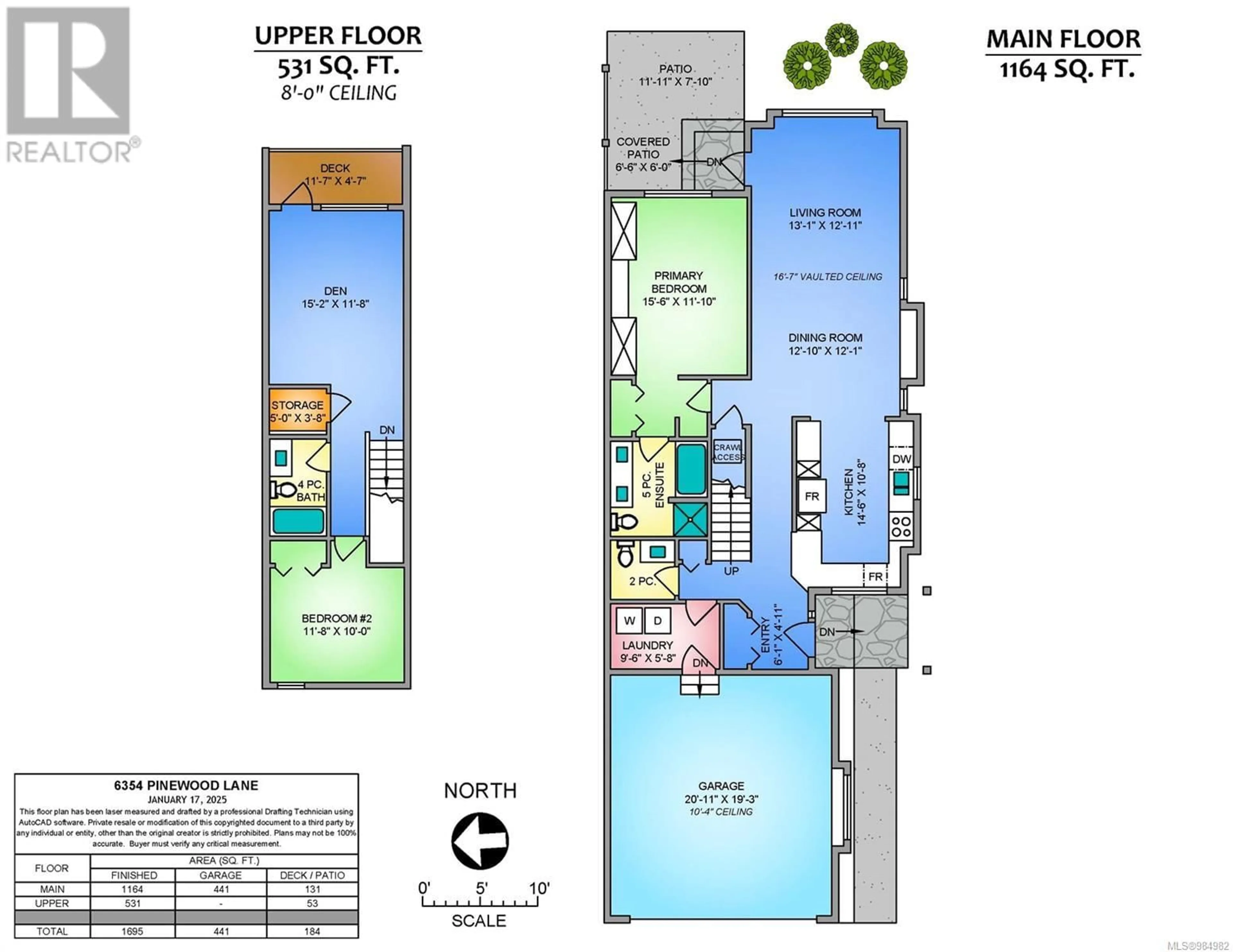 Floor plan for 6354 Pinewood Lane, Nanaimo British Columbia V9V1A4