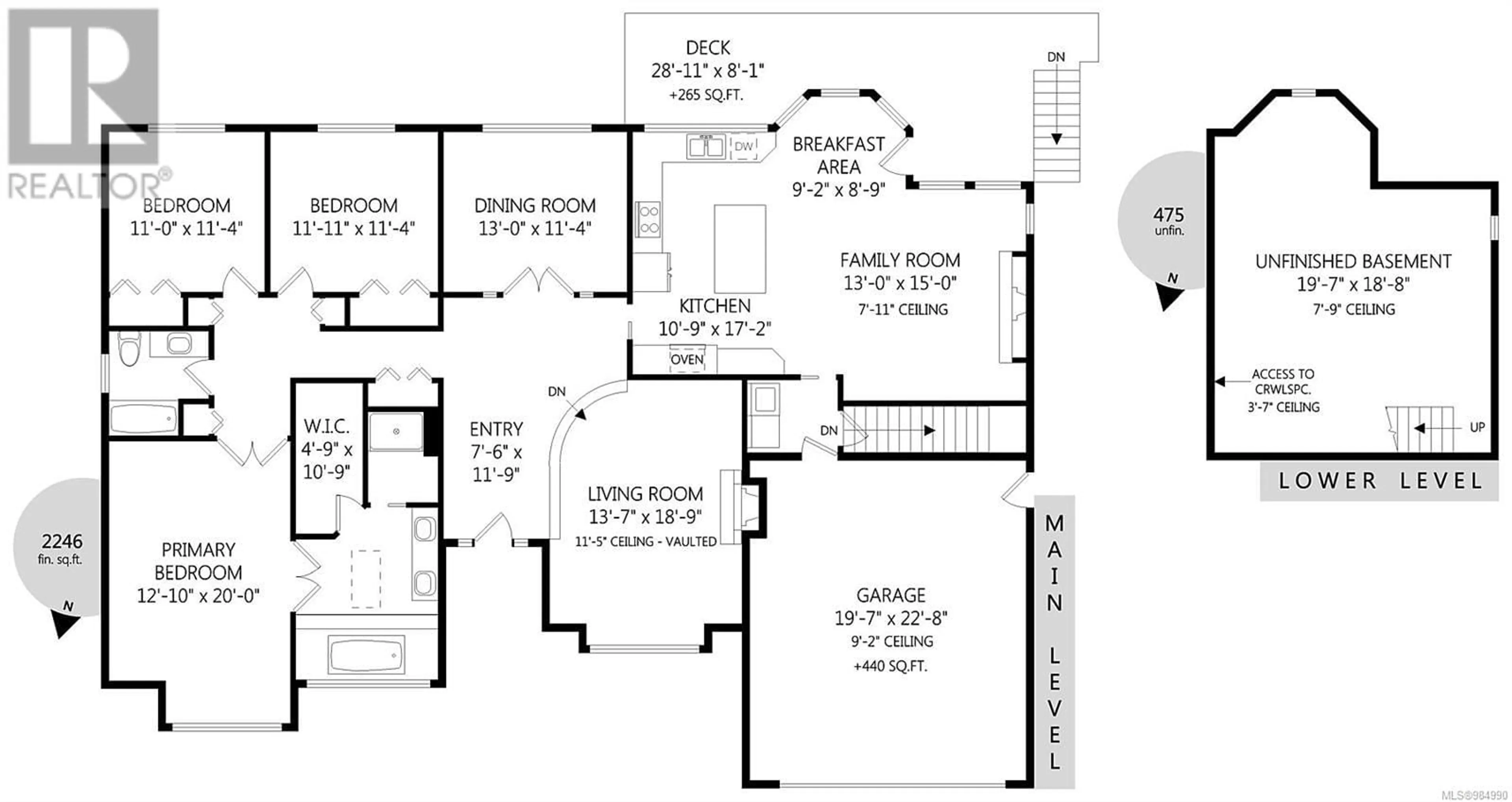 Floor plan for 1465 Cypress Rd, North Saanich British Columbia V8L5R3