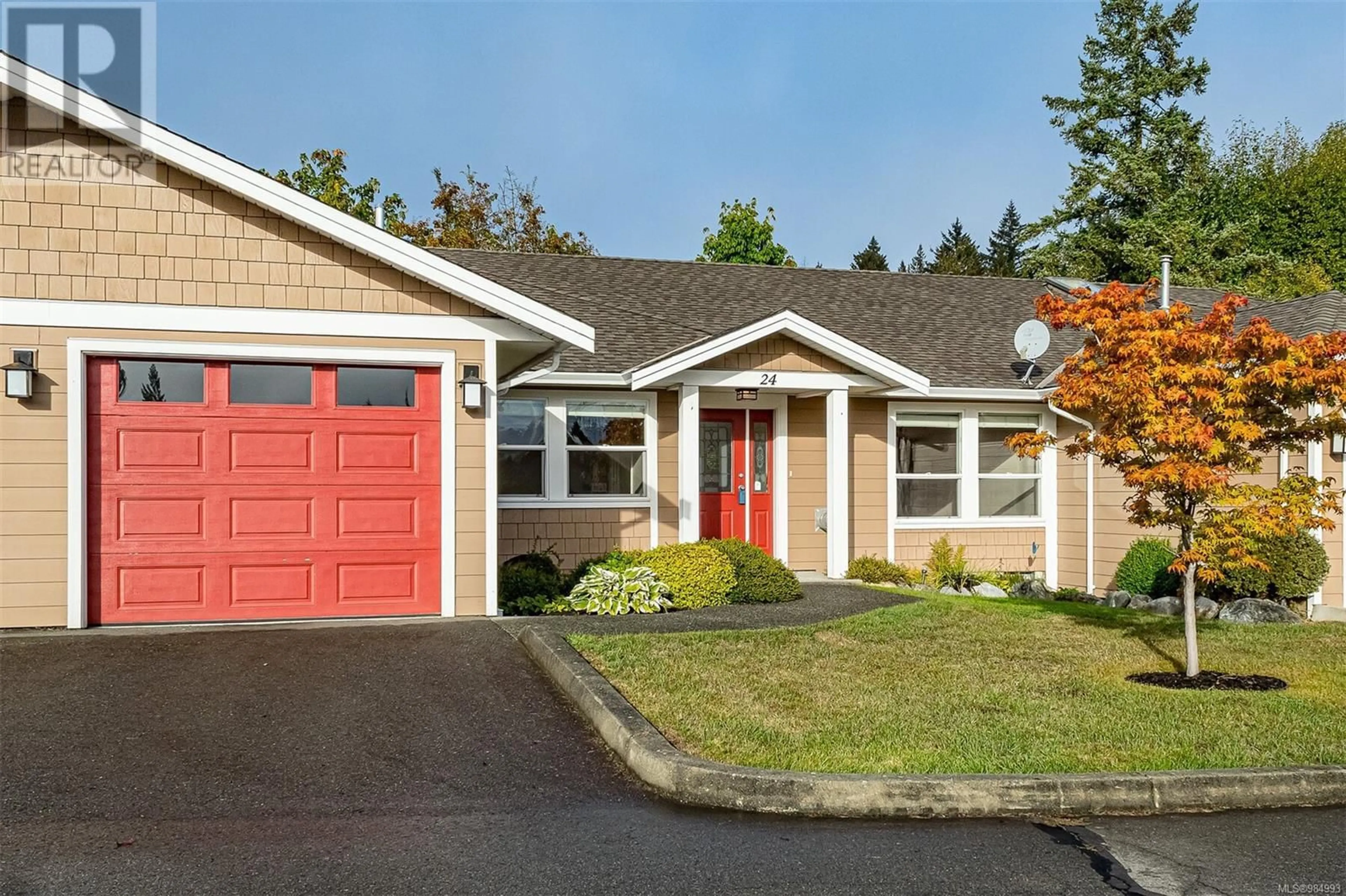 Home with vinyl exterior material, street for 24 - 3101 HERONS WAY, Duncan British Columbia V9L6Z4