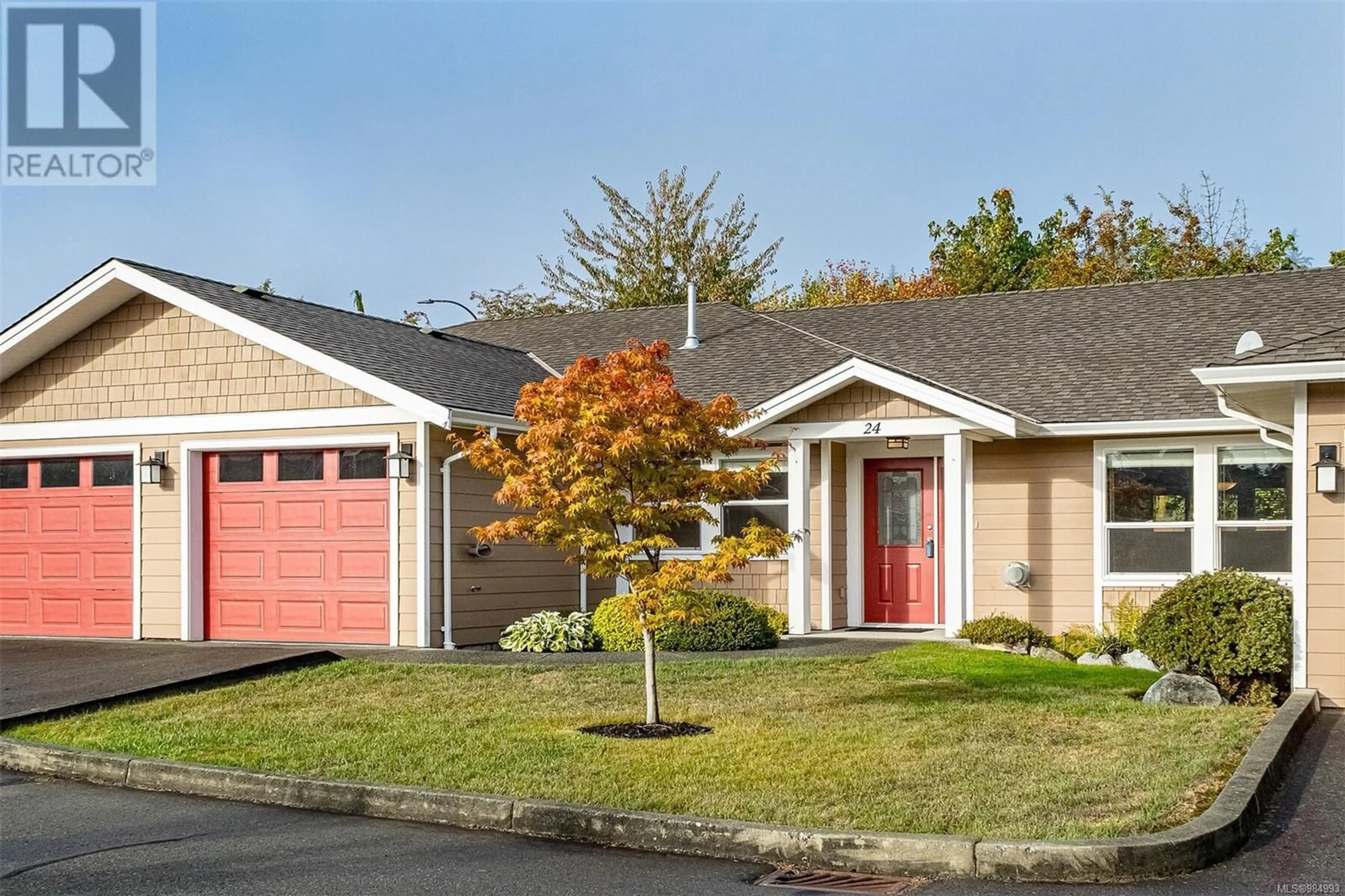 Home with vinyl exterior material, street for 24 - 3101 HERONS WAY, Duncan British Columbia V9L6Z4