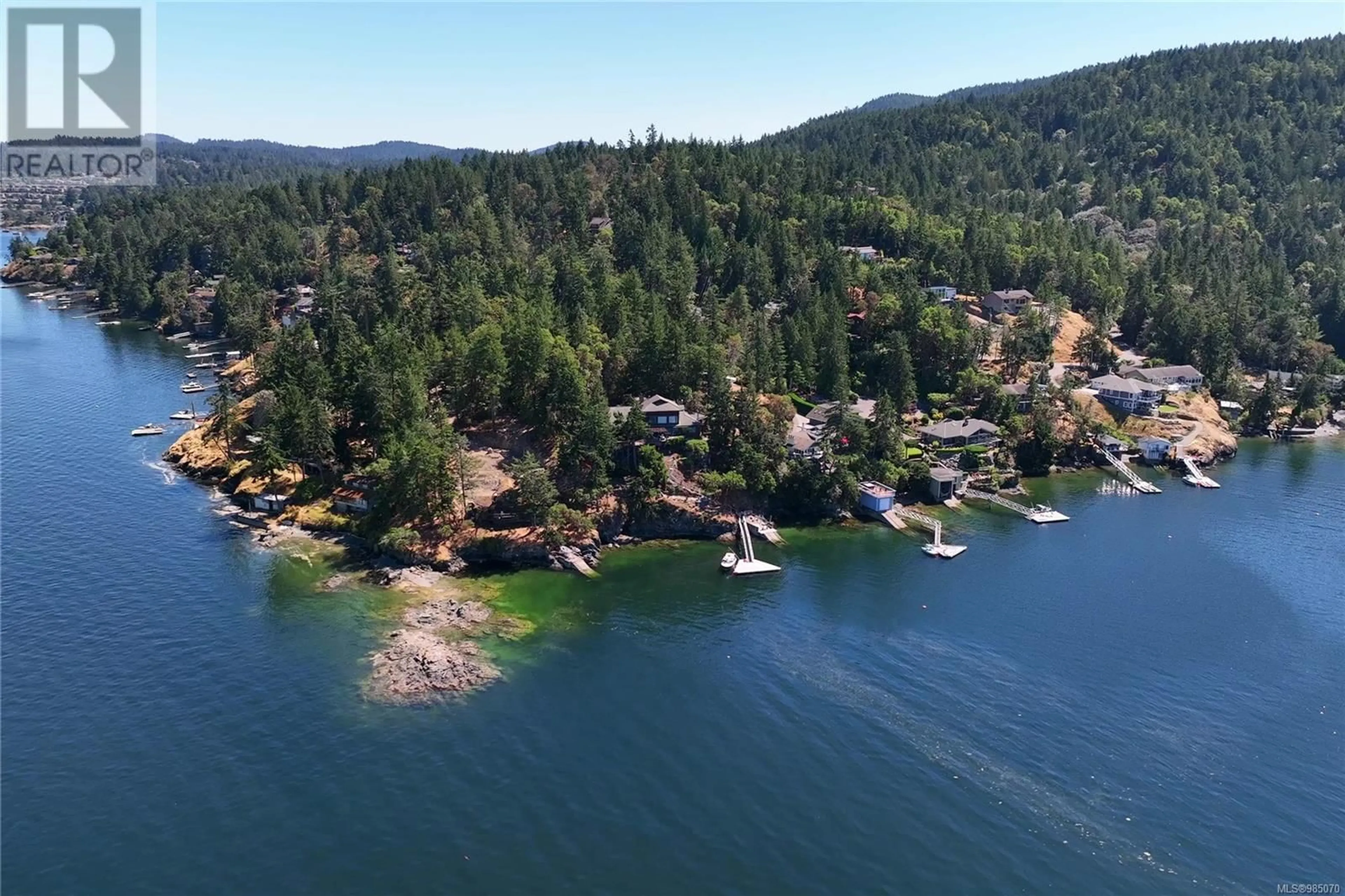 A pic from outside/outdoor area/front of a property/back of a property/a pic from drone, water/lake/river/ocean view for 7178 Mark Lane, Central Saanich British Columbia V9E2A1