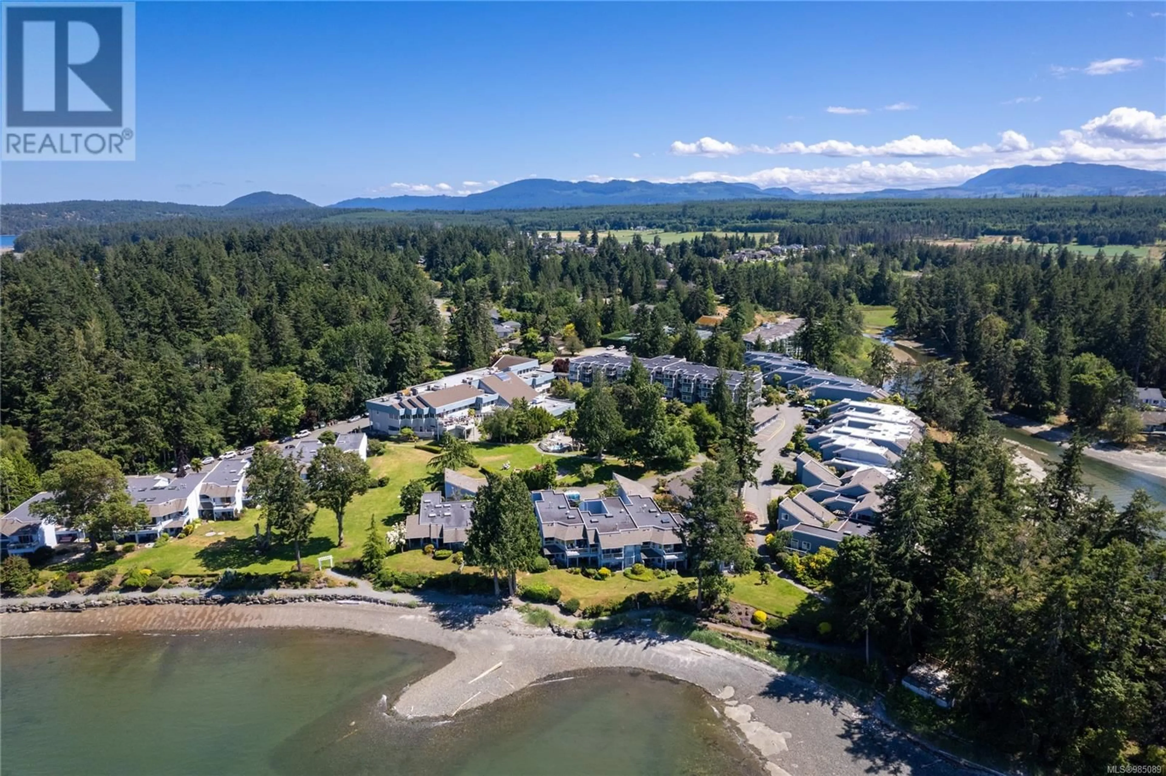 A pic from outside/outdoor area/front of a property/back of a property/a pic from drone, water/lake/river/ocean view for 323 - 1600 STROULGER ROAD, Nanoose Bay British Columbia V9P9B7