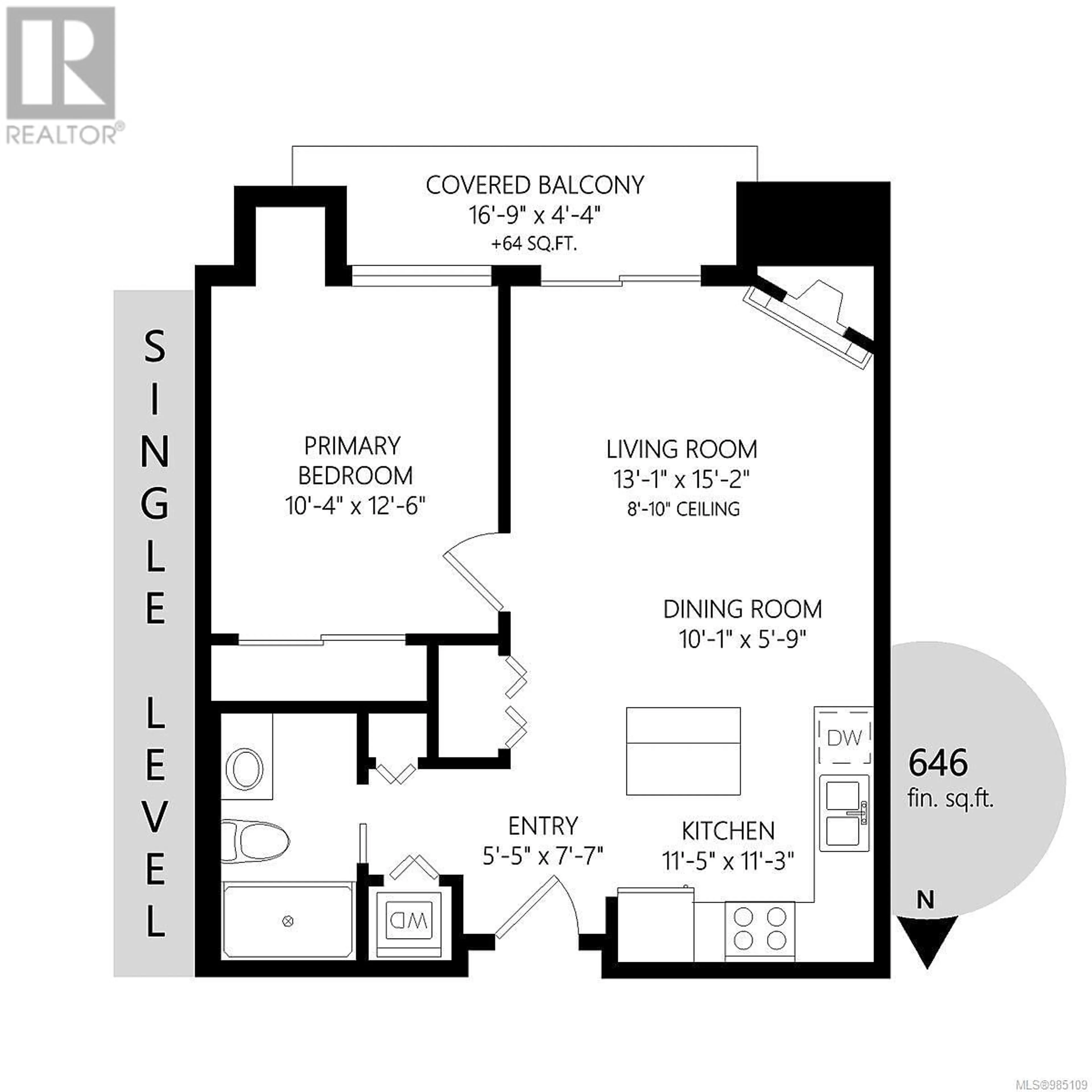 Floor plan for 405 650 Berwick Rd, Qualicum Beach British Columbia V9K2T8