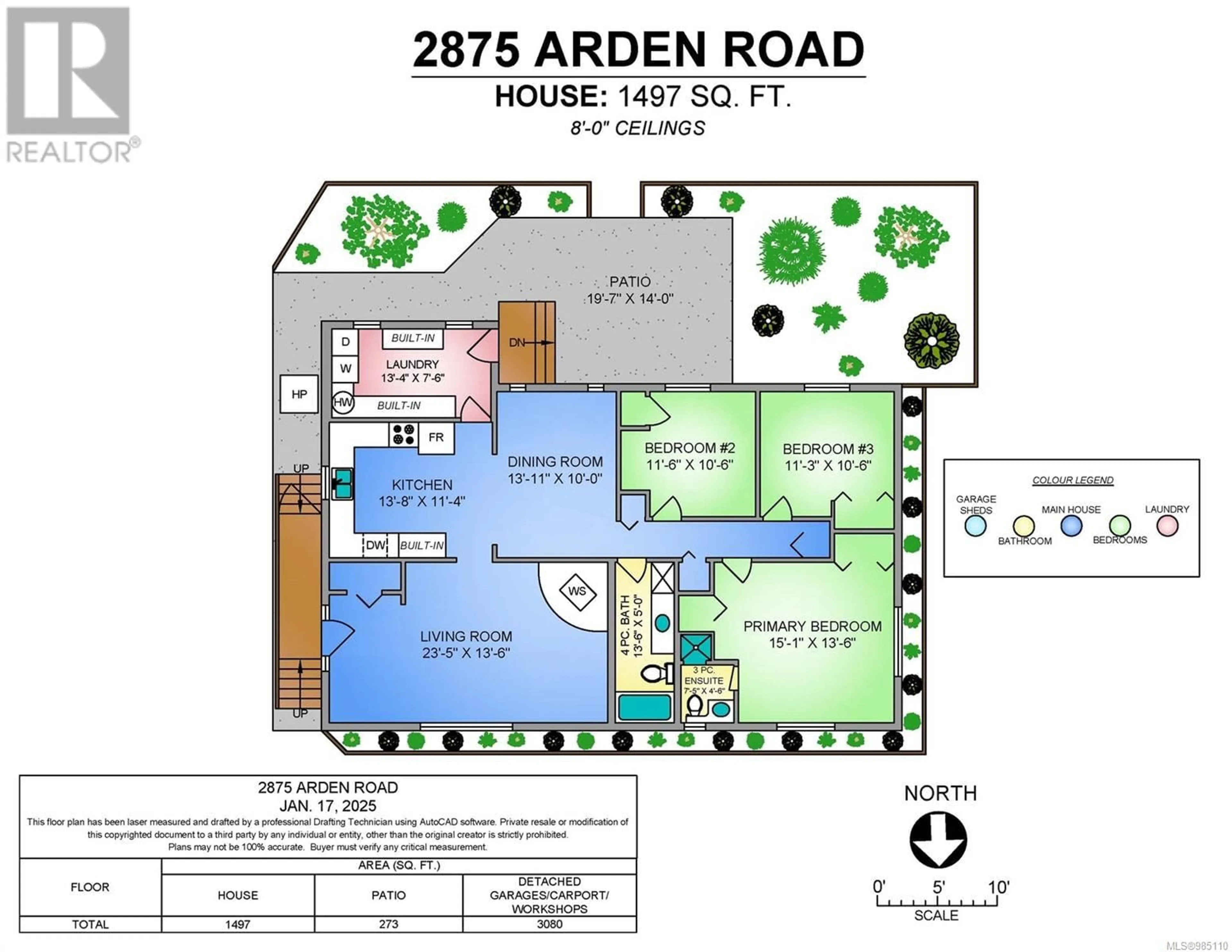 Floor plan for 2875 Arden Rd, Courtenay British Columbia V9N9J9