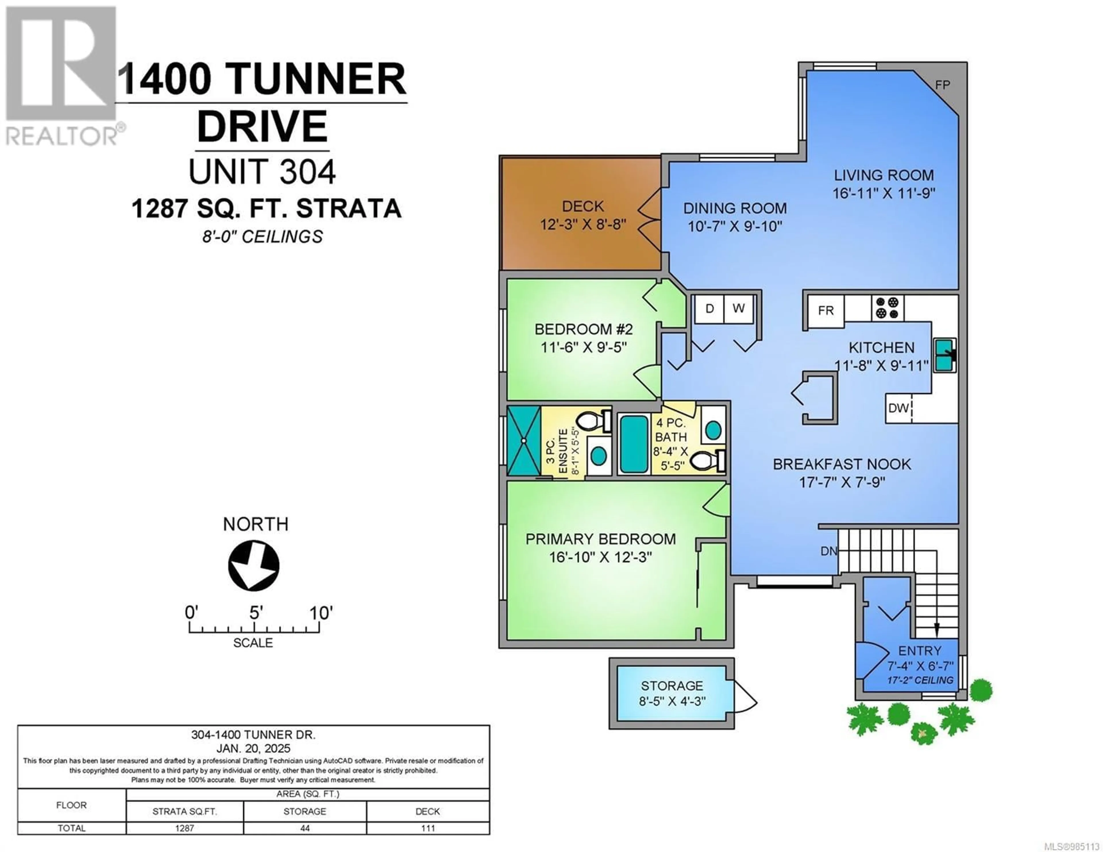Floor plan for 304 - 1400 TUNNER DRIVE, Courtenay British Columbia V9N8S2