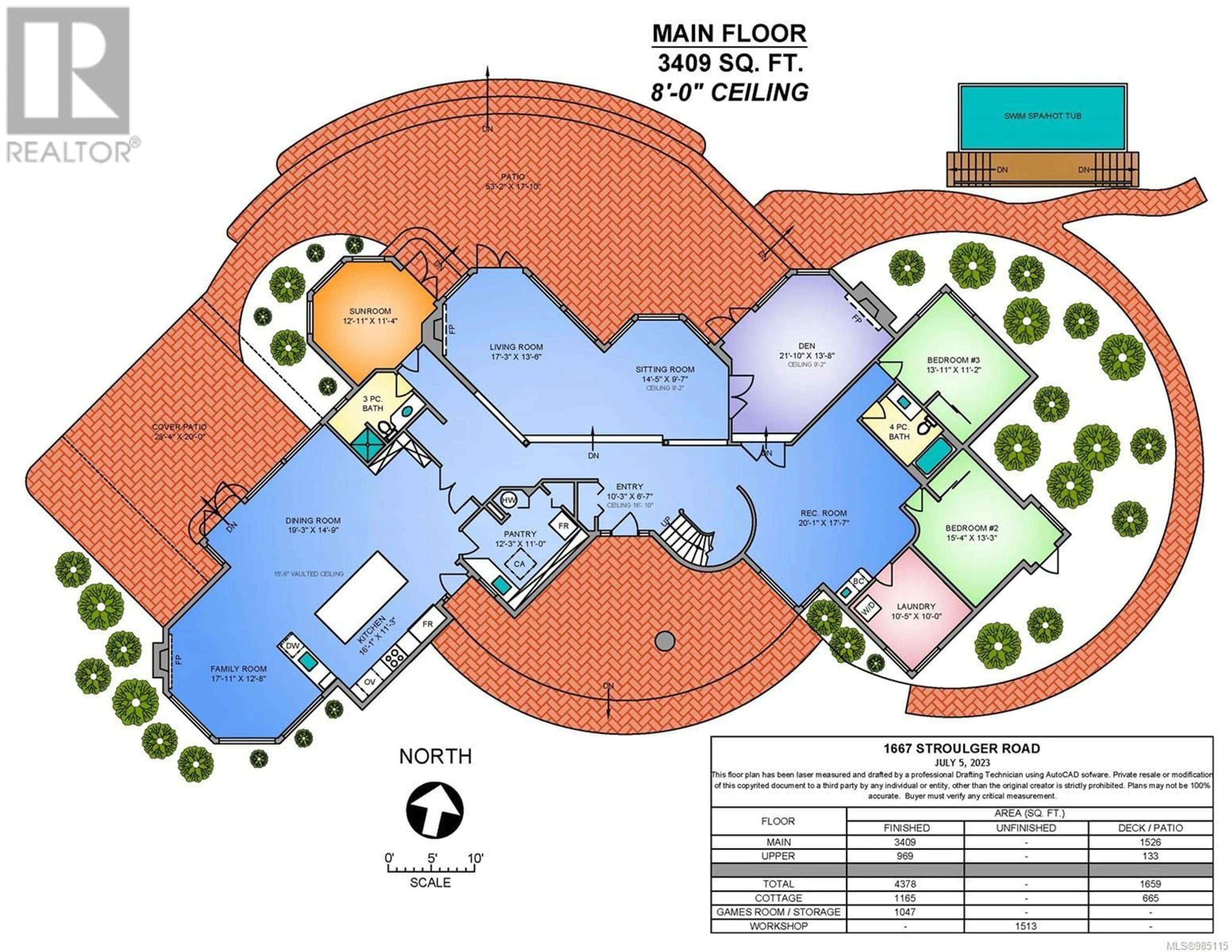 Floor plan for 1667 Stroulger Rd, Nanoose Bay British Columbia V9P9C4