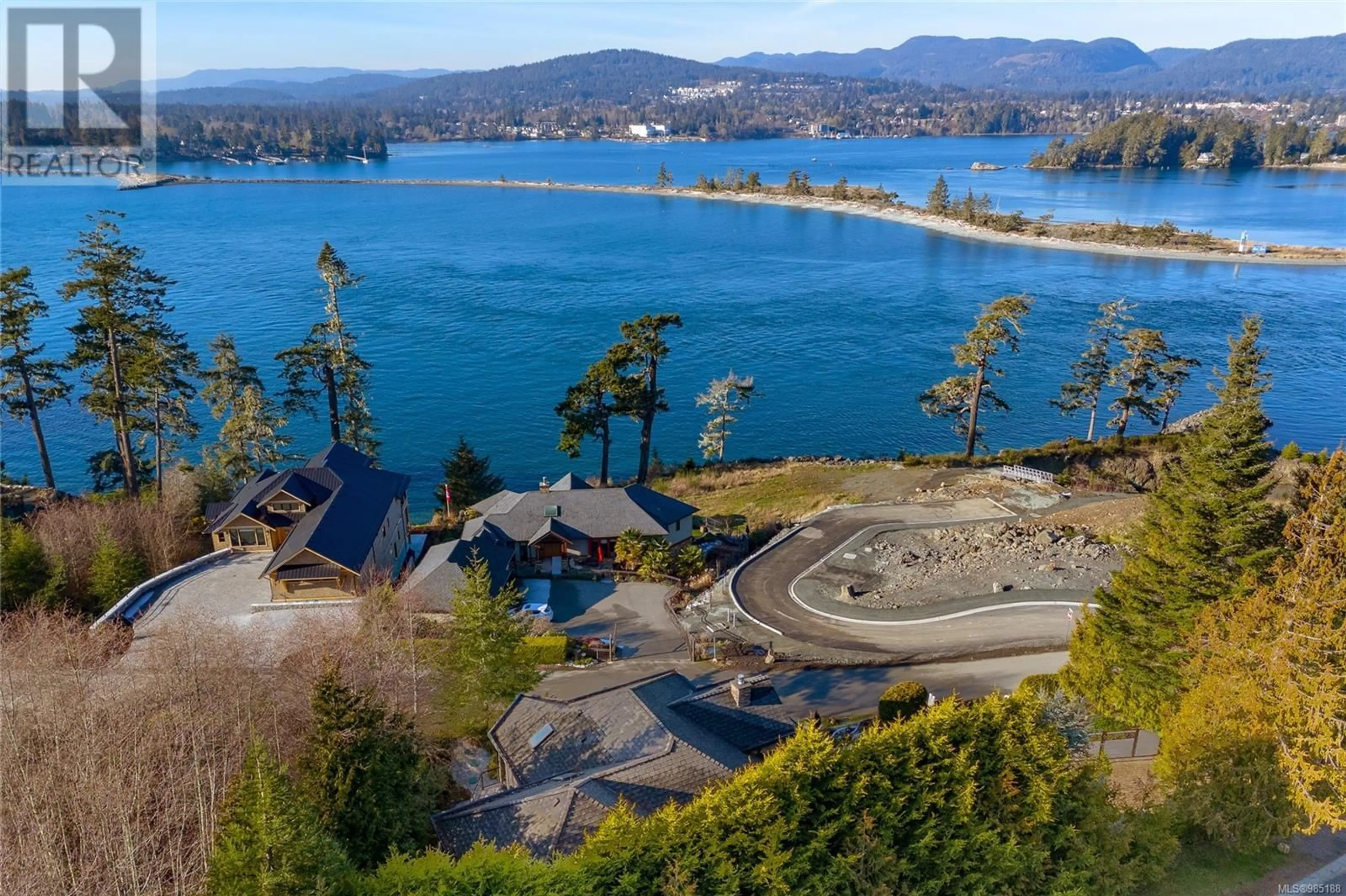 A pic from outside/outdoor area/front of a property/back of a property/a pic from drone, water/lake/river/ocean view for 7100 Sea Cliff Rd, Sooke British Columbia V9Z1A8