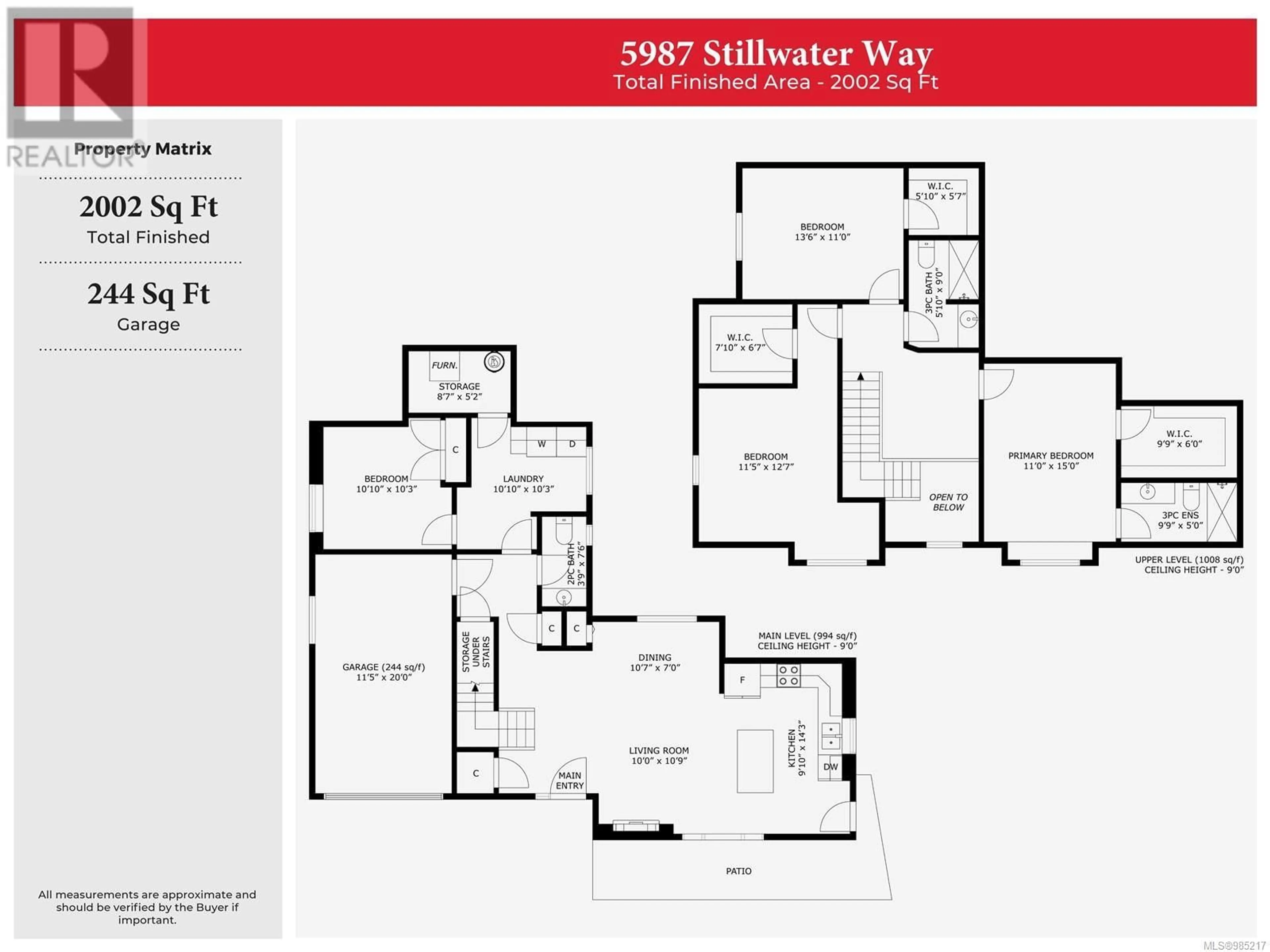 Floor plan for 5987 Stillwater Way, Nanaimo British Columbia V9T0J6