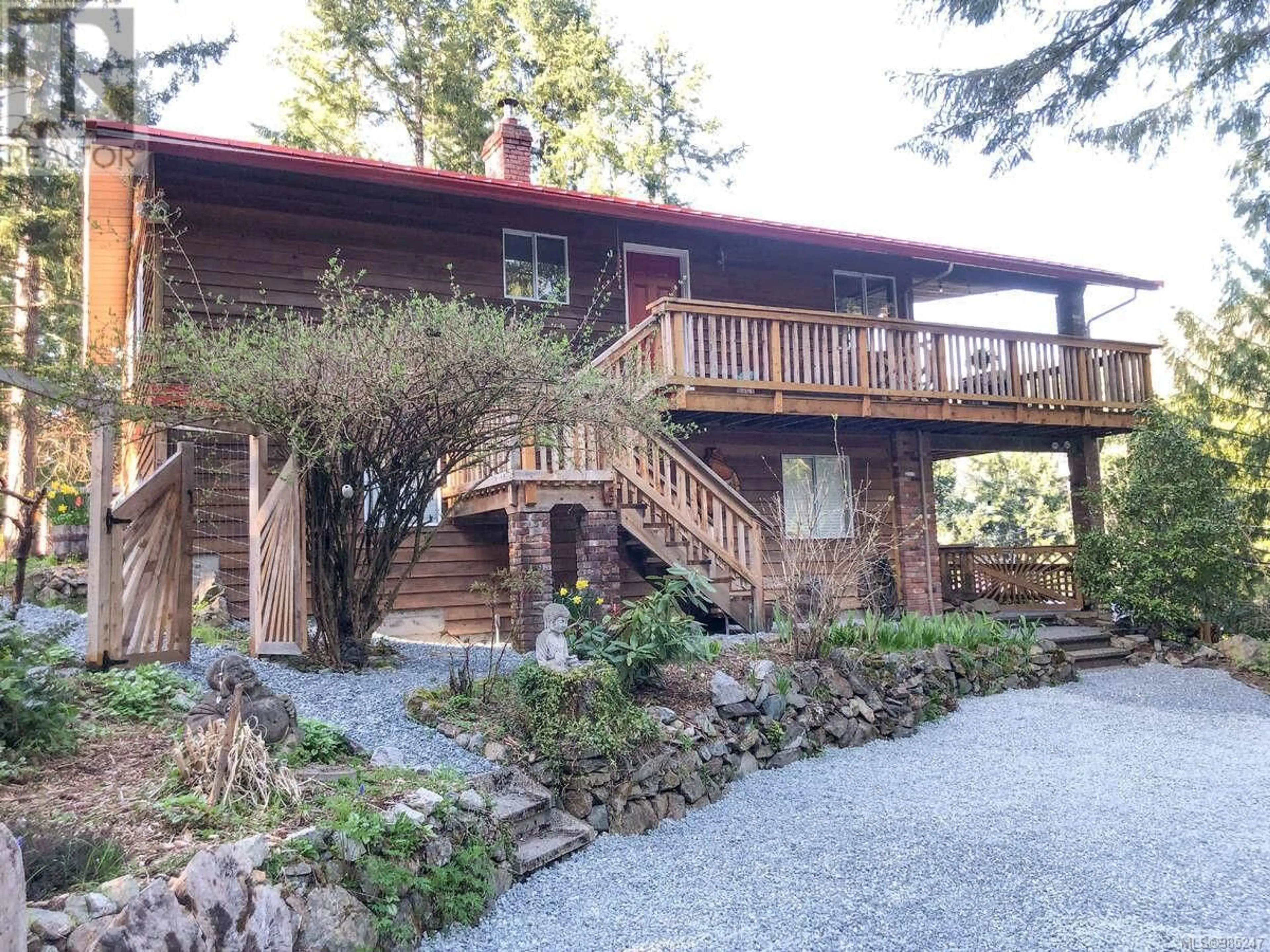 A pic from outside/outdoor area/front of a property/back of a property/a pic from drone, unknown for 1466 Mahon Rd, Shawnigan Lake British Columbia V0R2W3