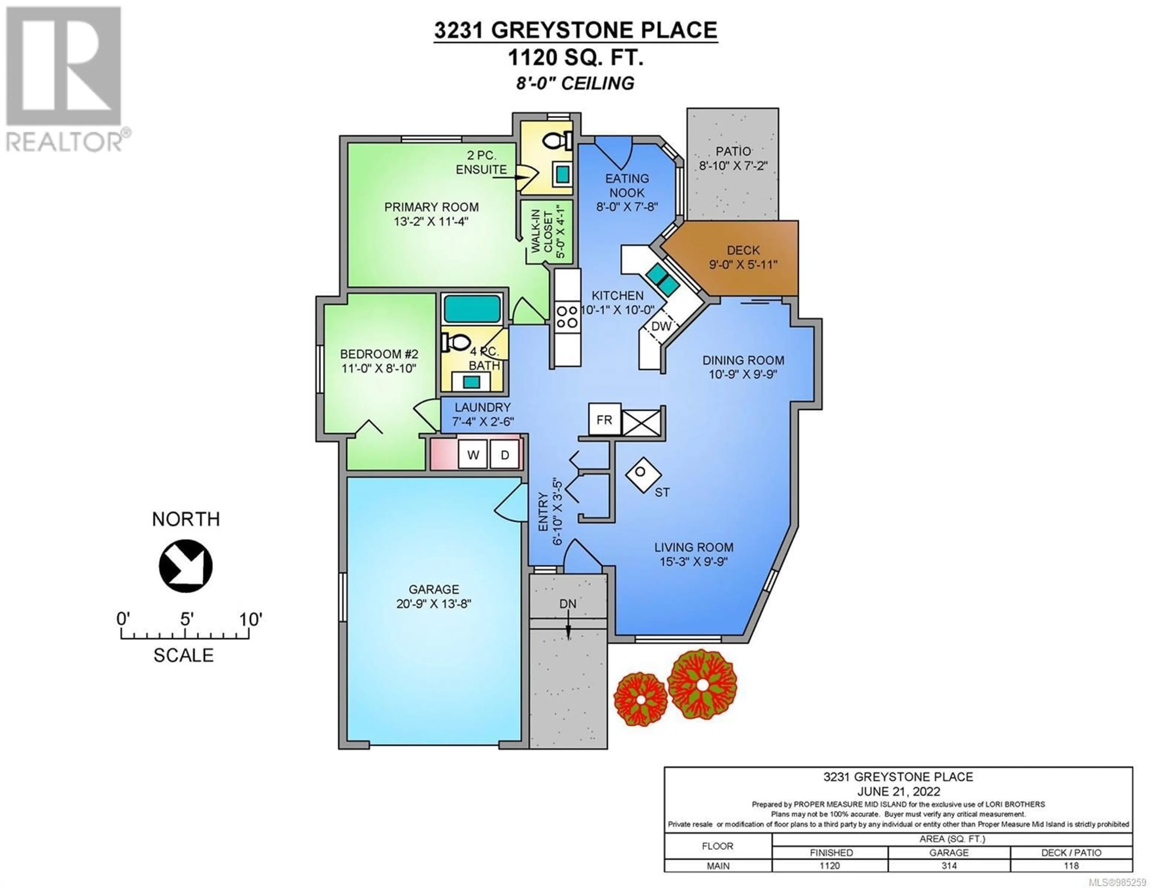 Floor plan for 3231 Greystone Pl, Nanaimo British Columbia V9T5S2