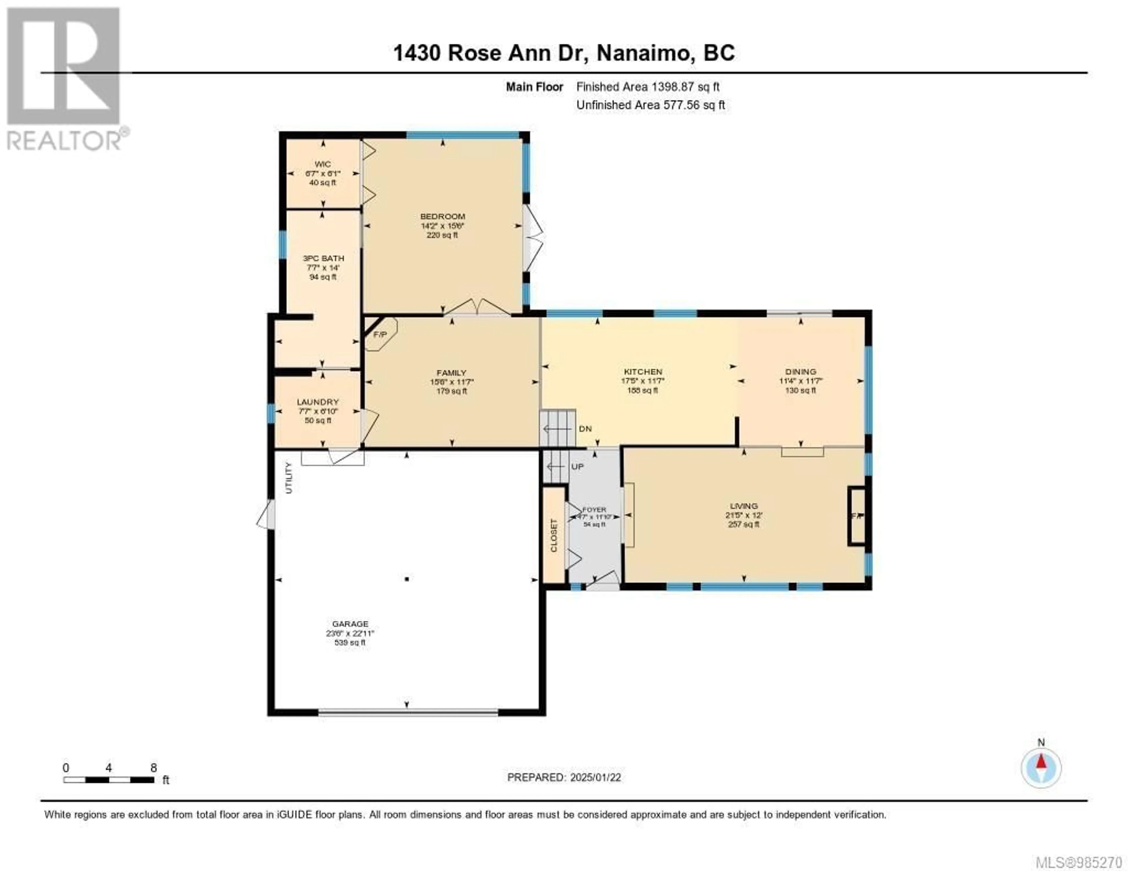 Floor plan for 1430 Rose Ann Dr, Nanaimo British Columbia V9T4K8